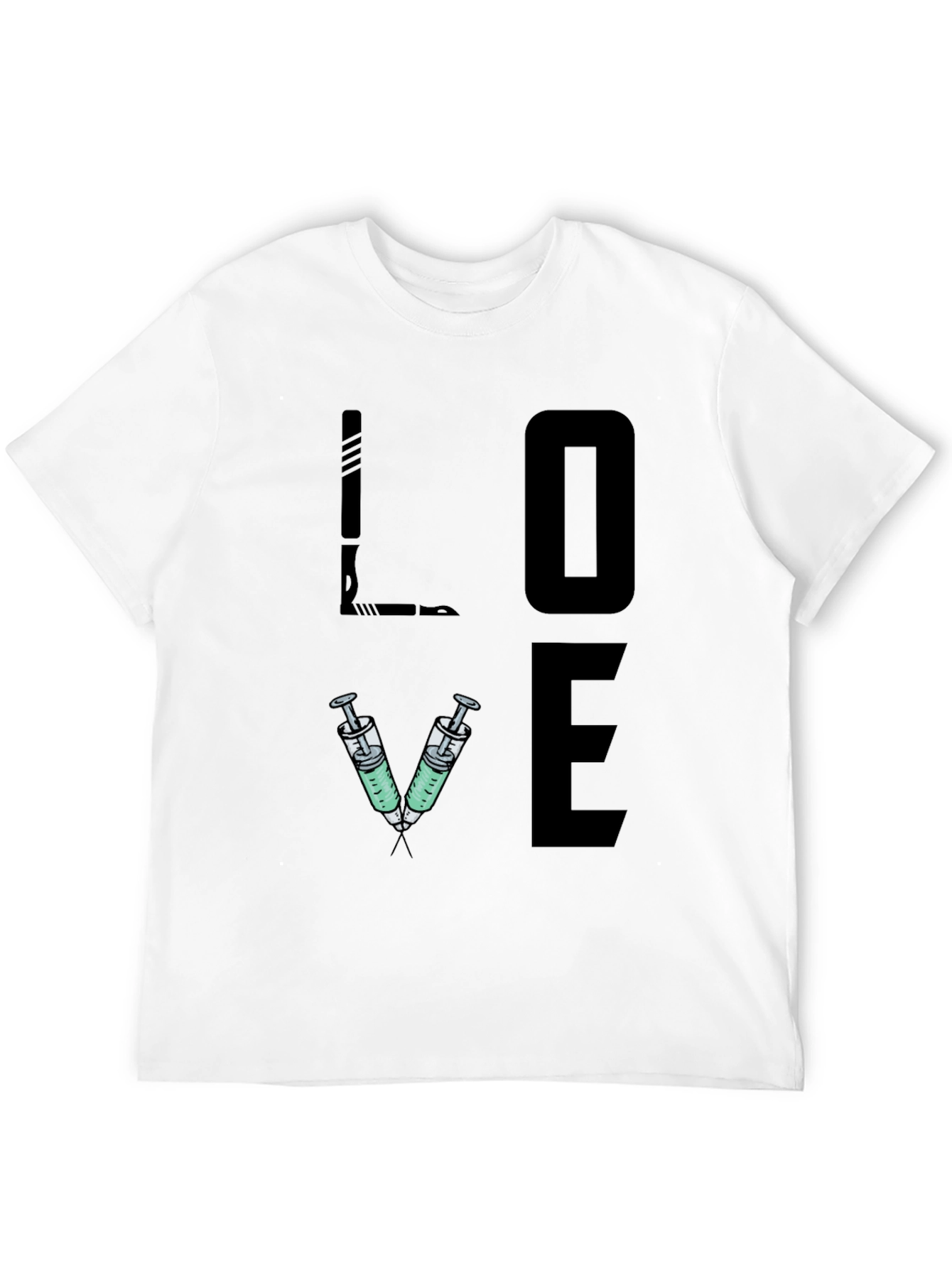 LOVE Syringe T-Shirt - Nurse/Doctor/Vet Gift