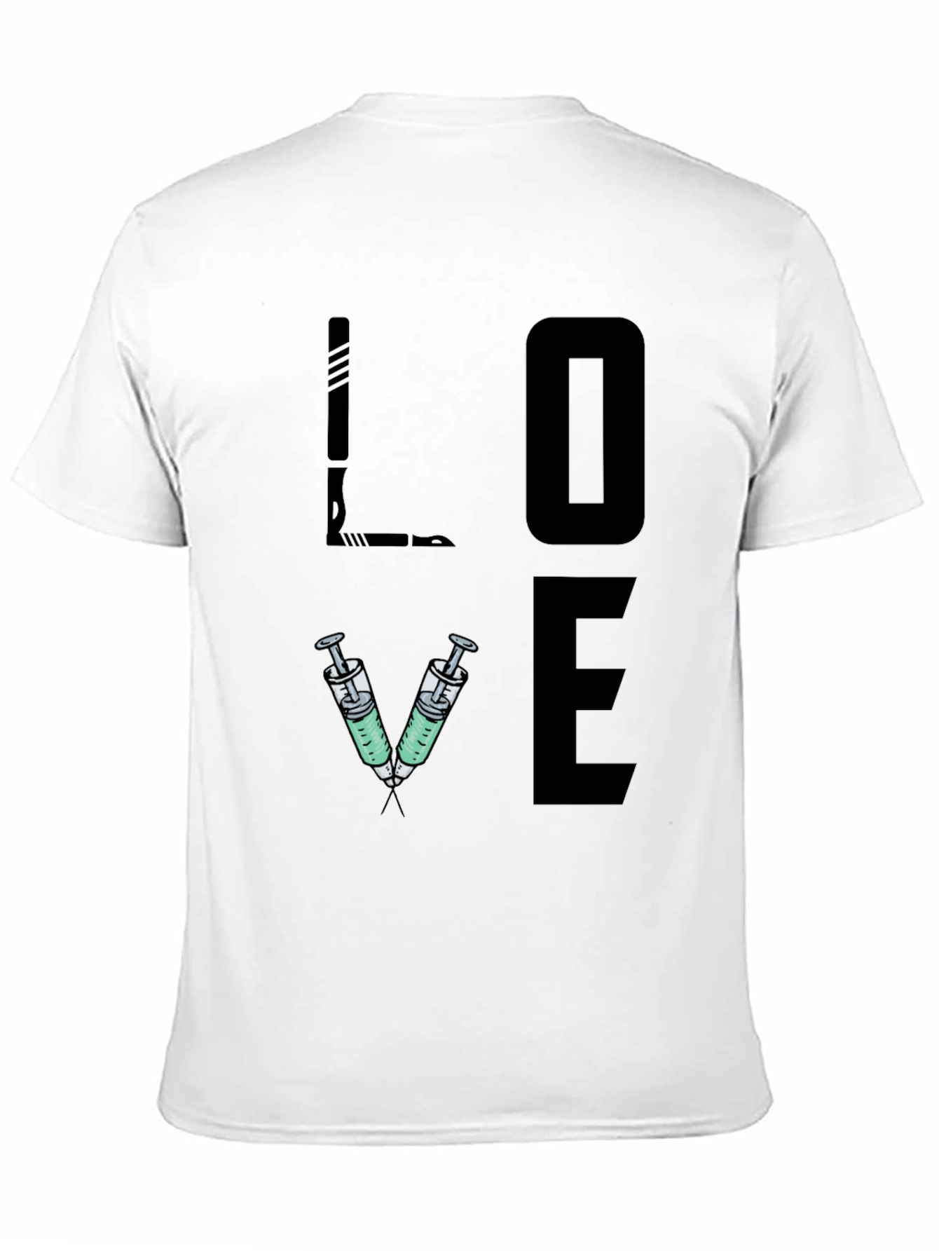 LOVE Syringe T-Shirt - Nurse/Doctor/Vet Gift