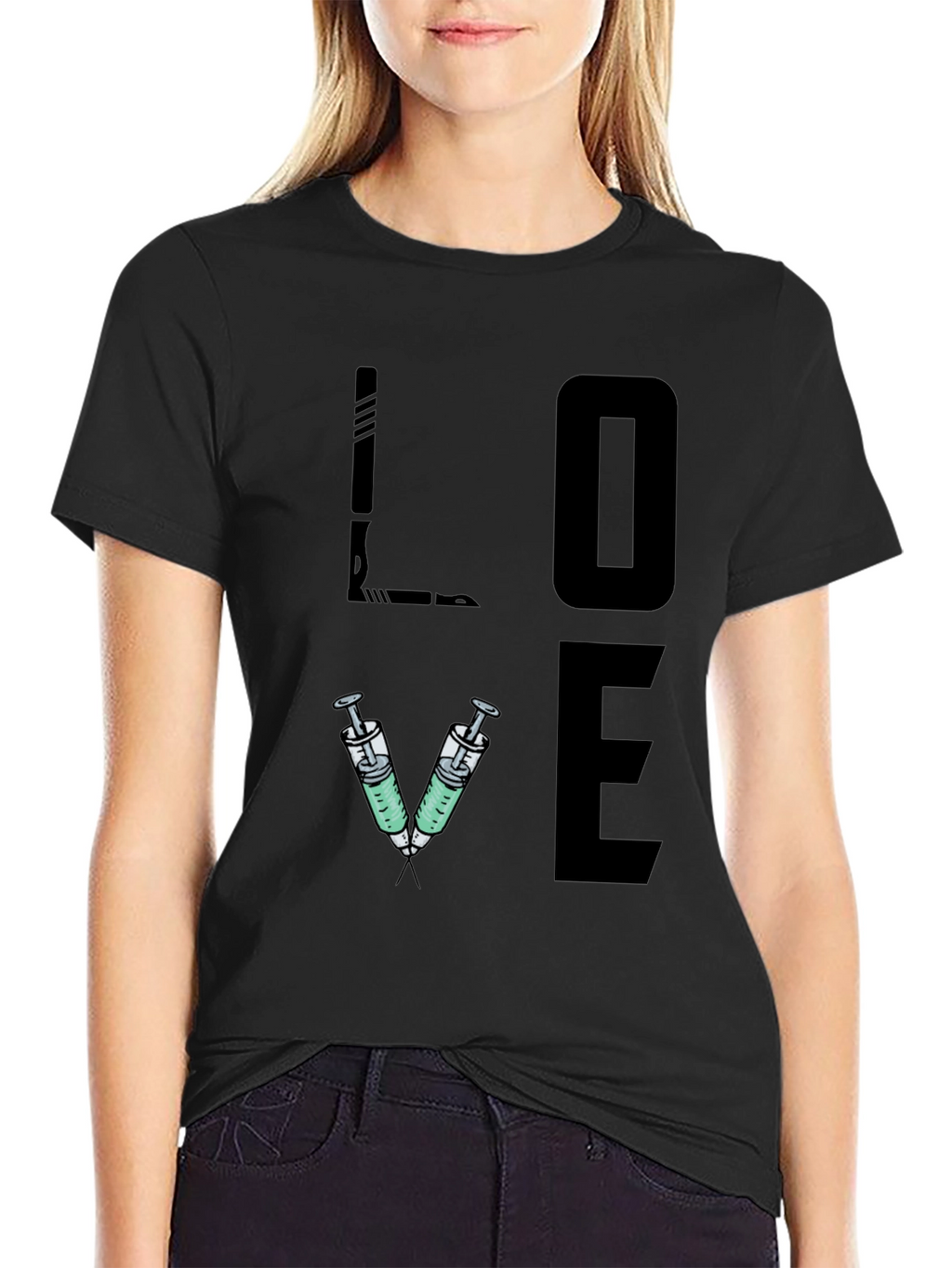 LOVE Syringe T-Shirt - Nurse/Doctor/Vet Gift