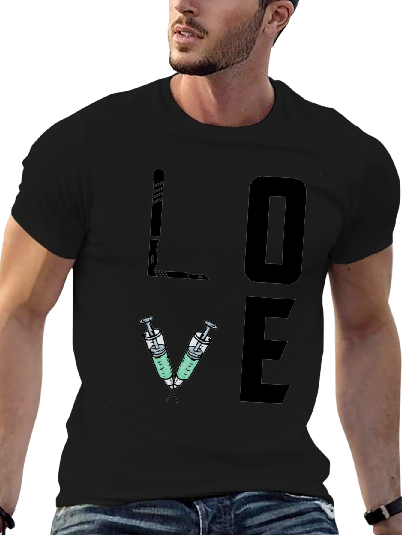 LOVE Syringe T-Shirt - Nurse/Doctor/Vet Gift