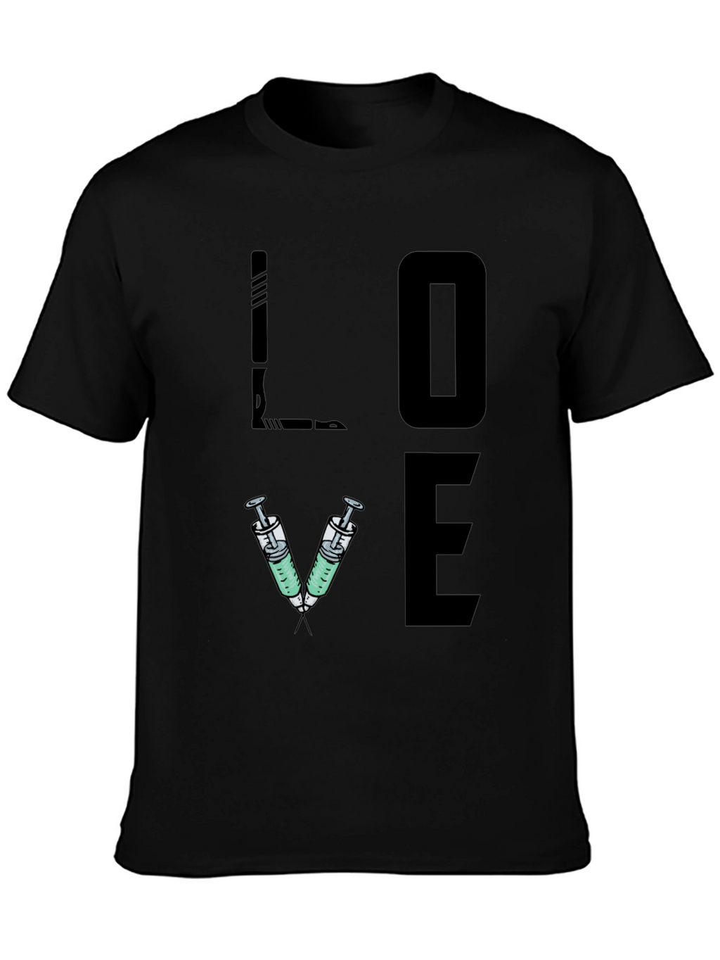 LOVE Syringe T-Shirt - Nurse/Doctor/Vet Gift