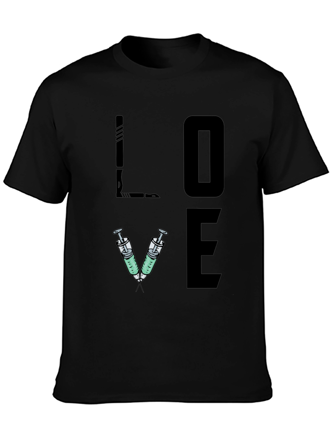 LOVE Syringe T-Shirt - Nurse/Doctor/Vet Gift