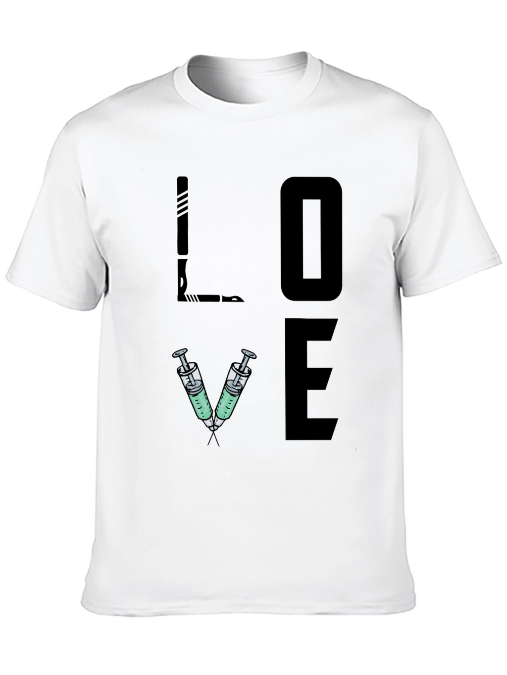 LOVE Syringe T-Shirt - Nurse/Doctor/Vet Gift