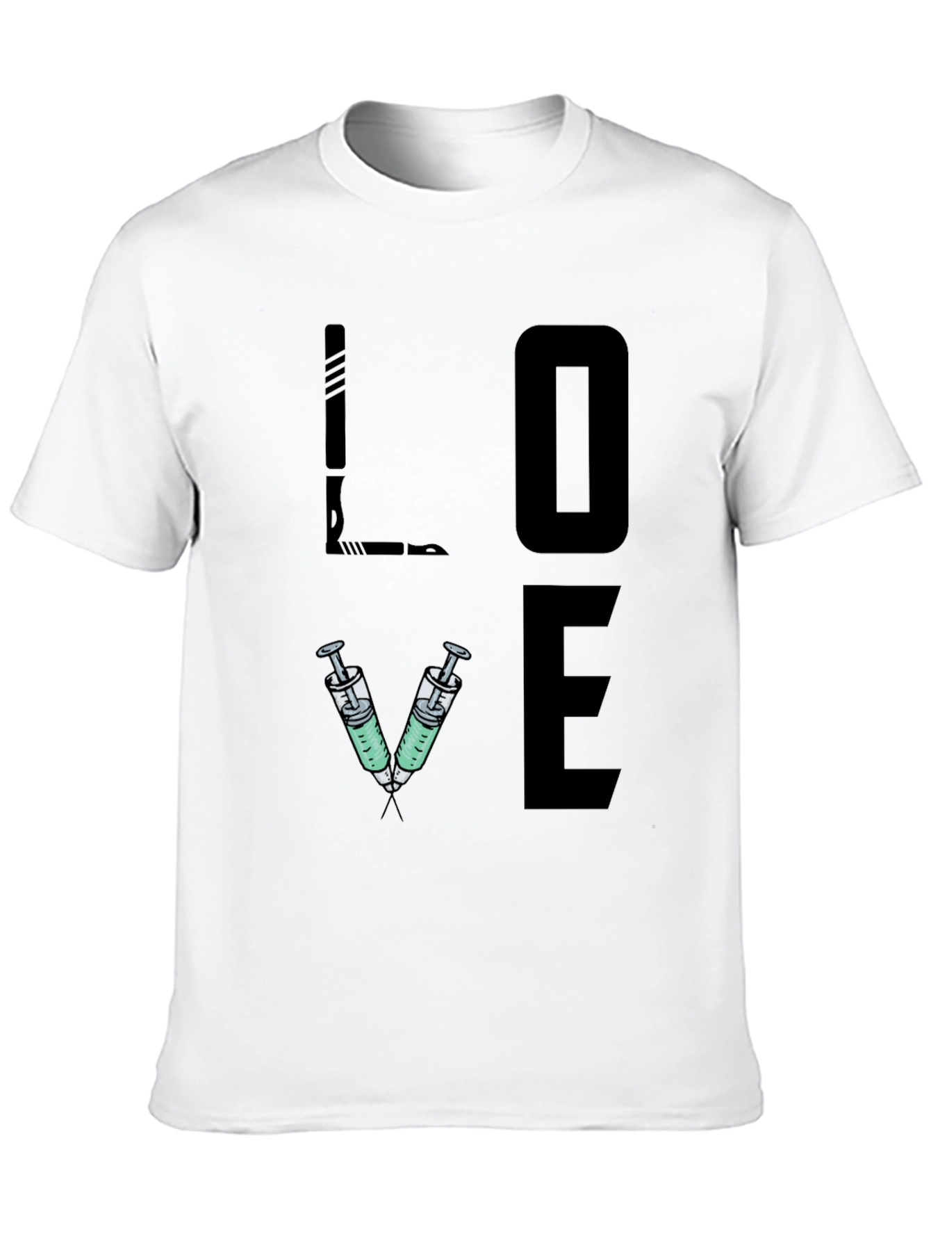 LOVE Syringe T-Shirt - Nurse/Doctor/Vet Gift