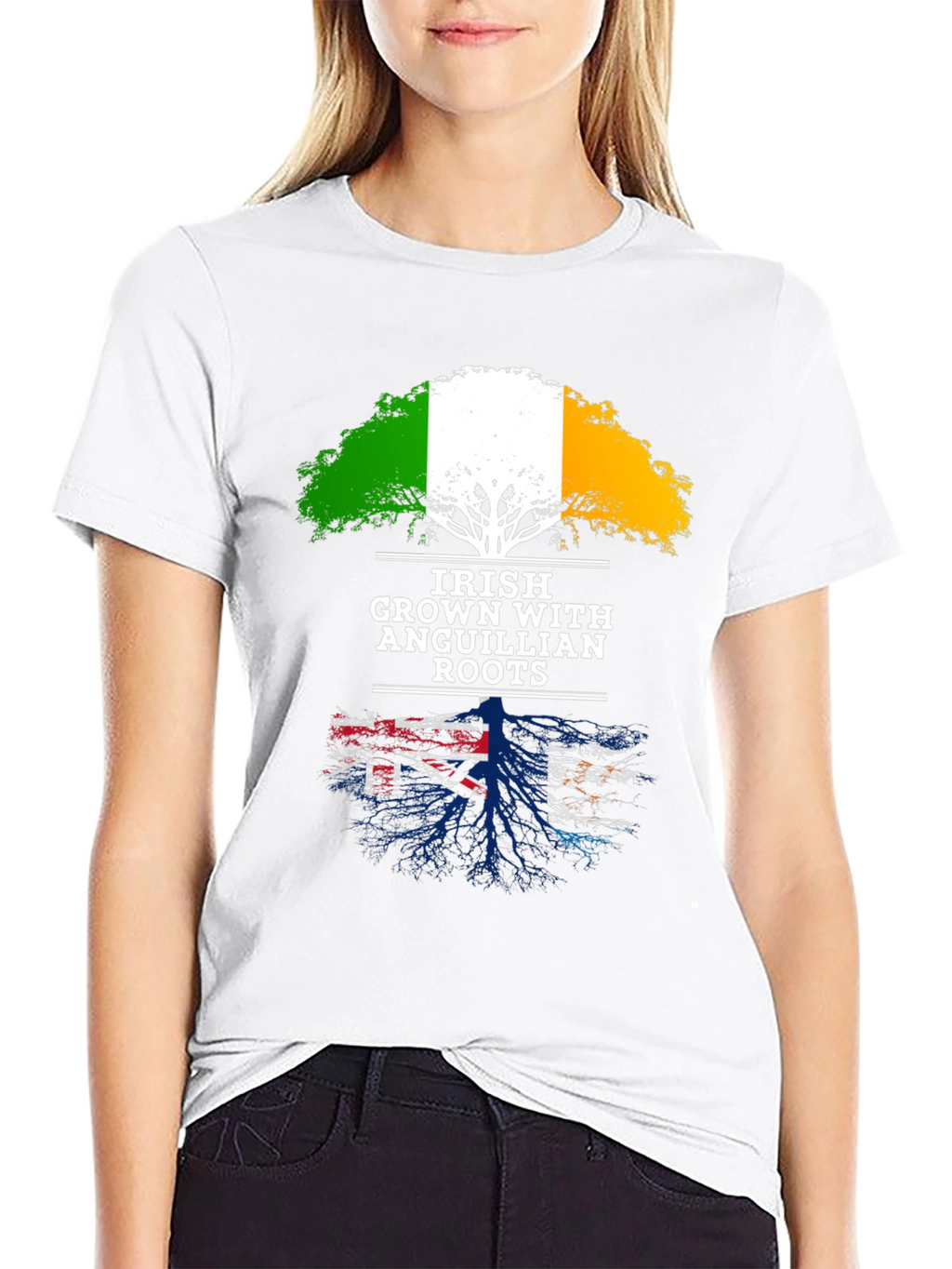 Irish Anguillian Roots Graphic Tee