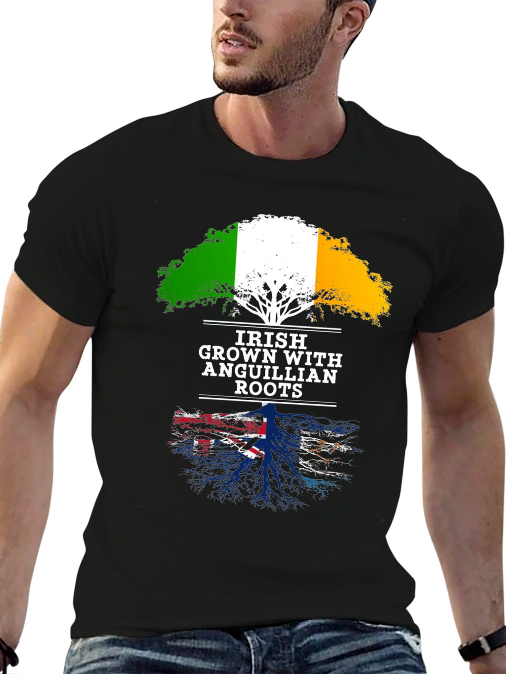 Irish Anguillian Roots Graphic Tee
