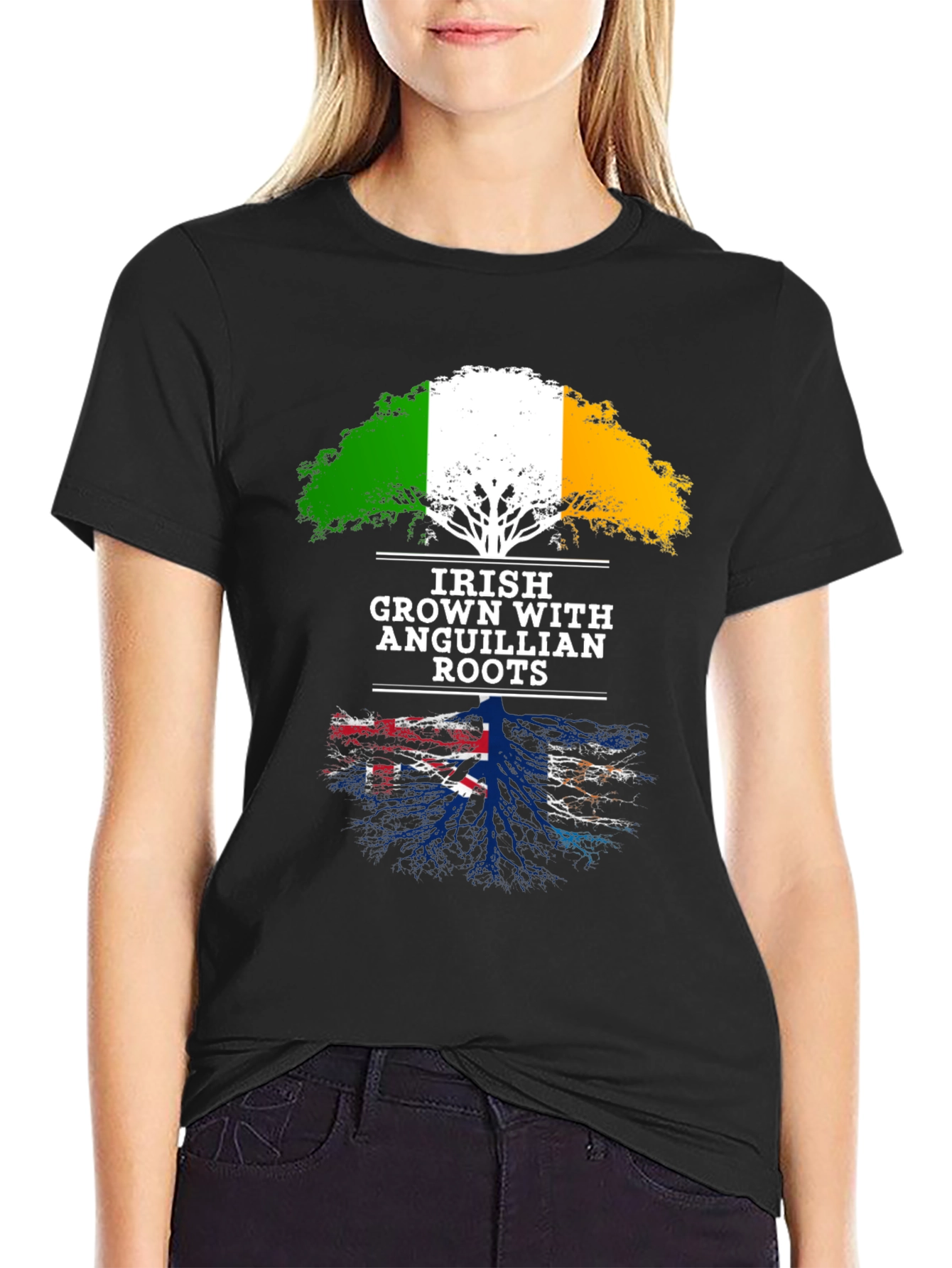 Irish Anguillian Roots Graphic Tee