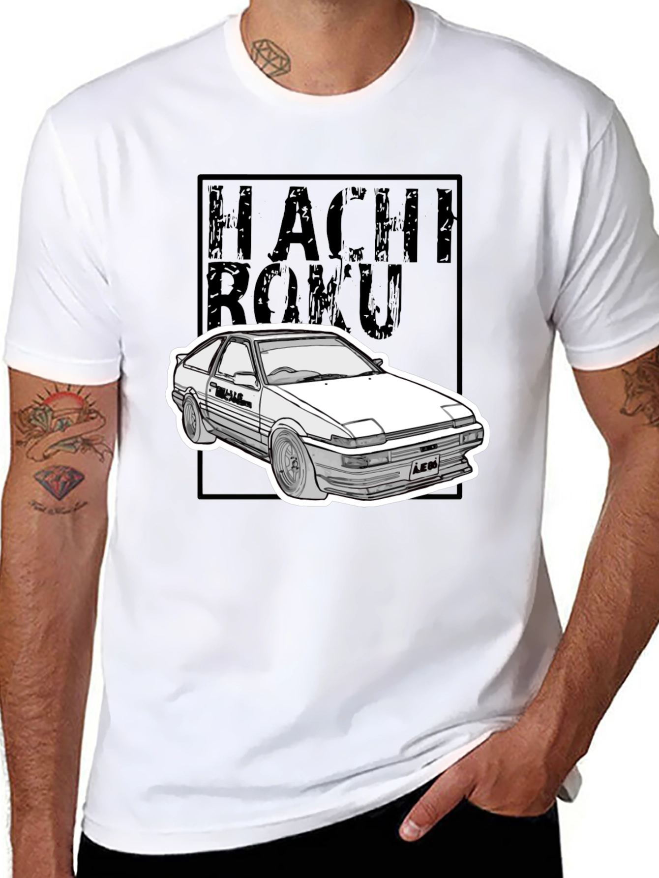 Hachi Roku Car Graphic T-Shirt