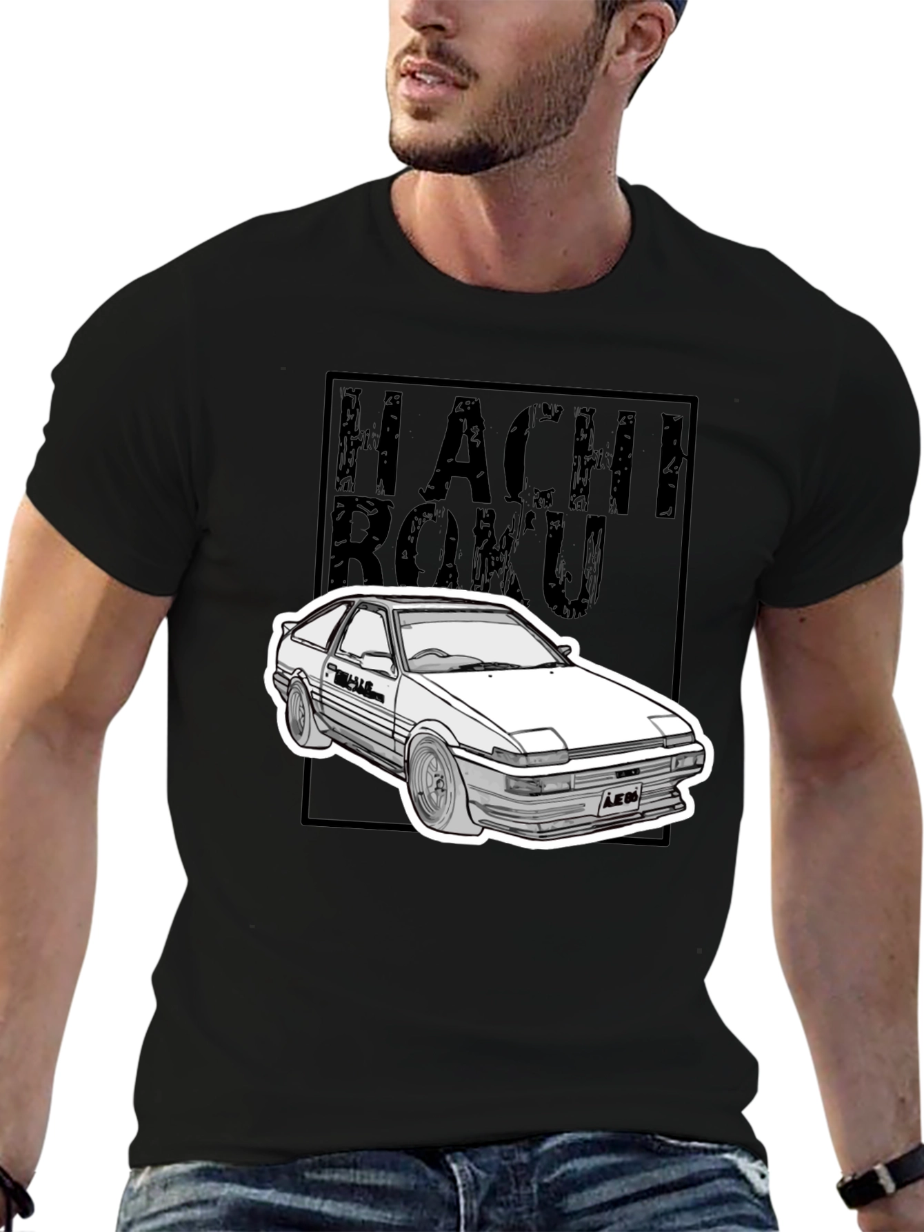 Hachi Roku Car Graphic T-Shirt