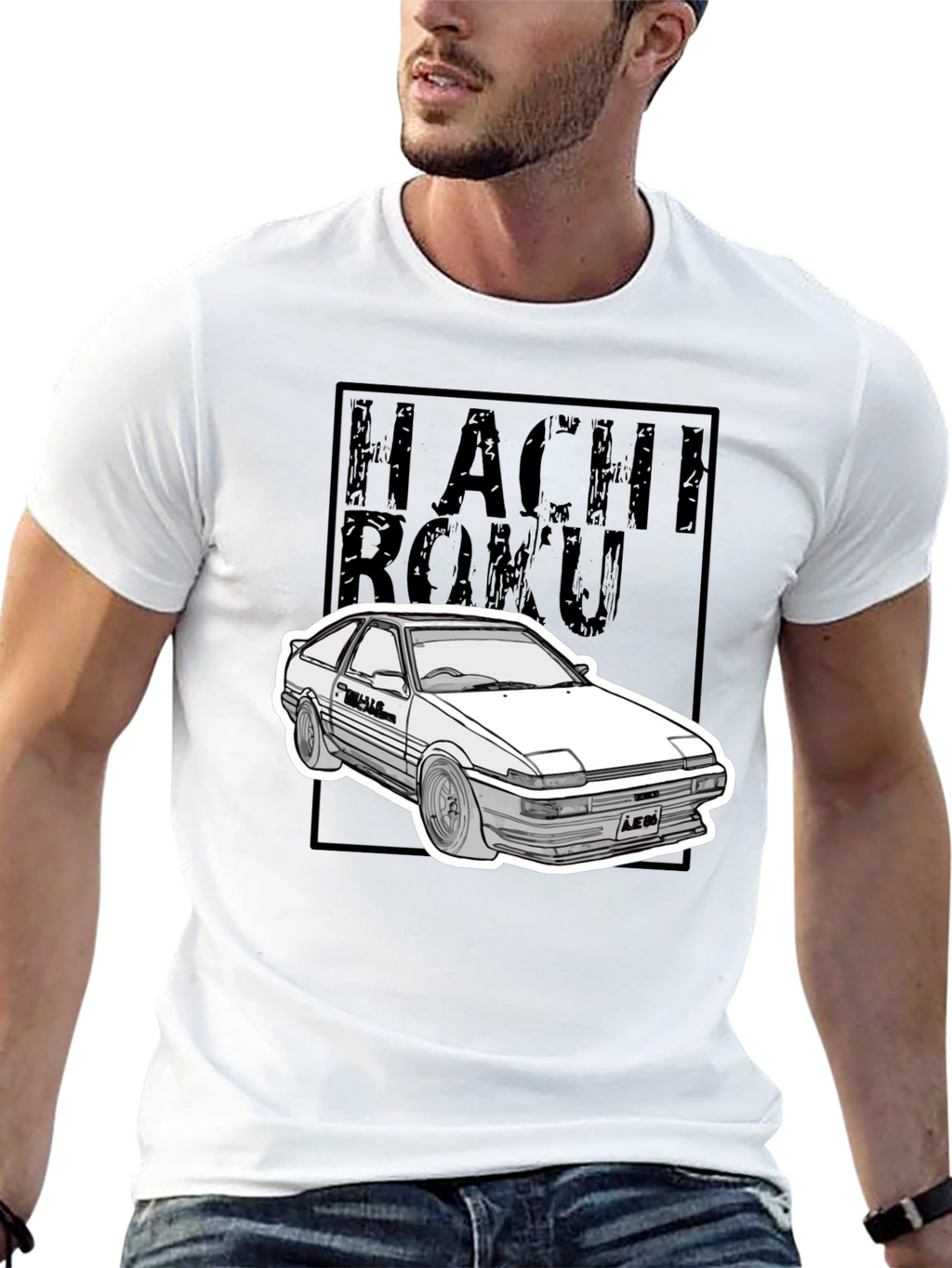 Hachi Roku Car Graphic T-Shirt