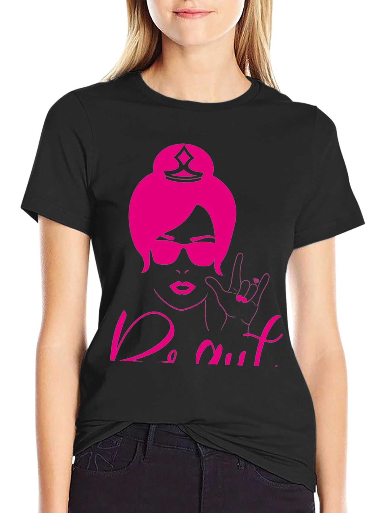 Do Nut T-Shirt - Black Crew Neck Tee