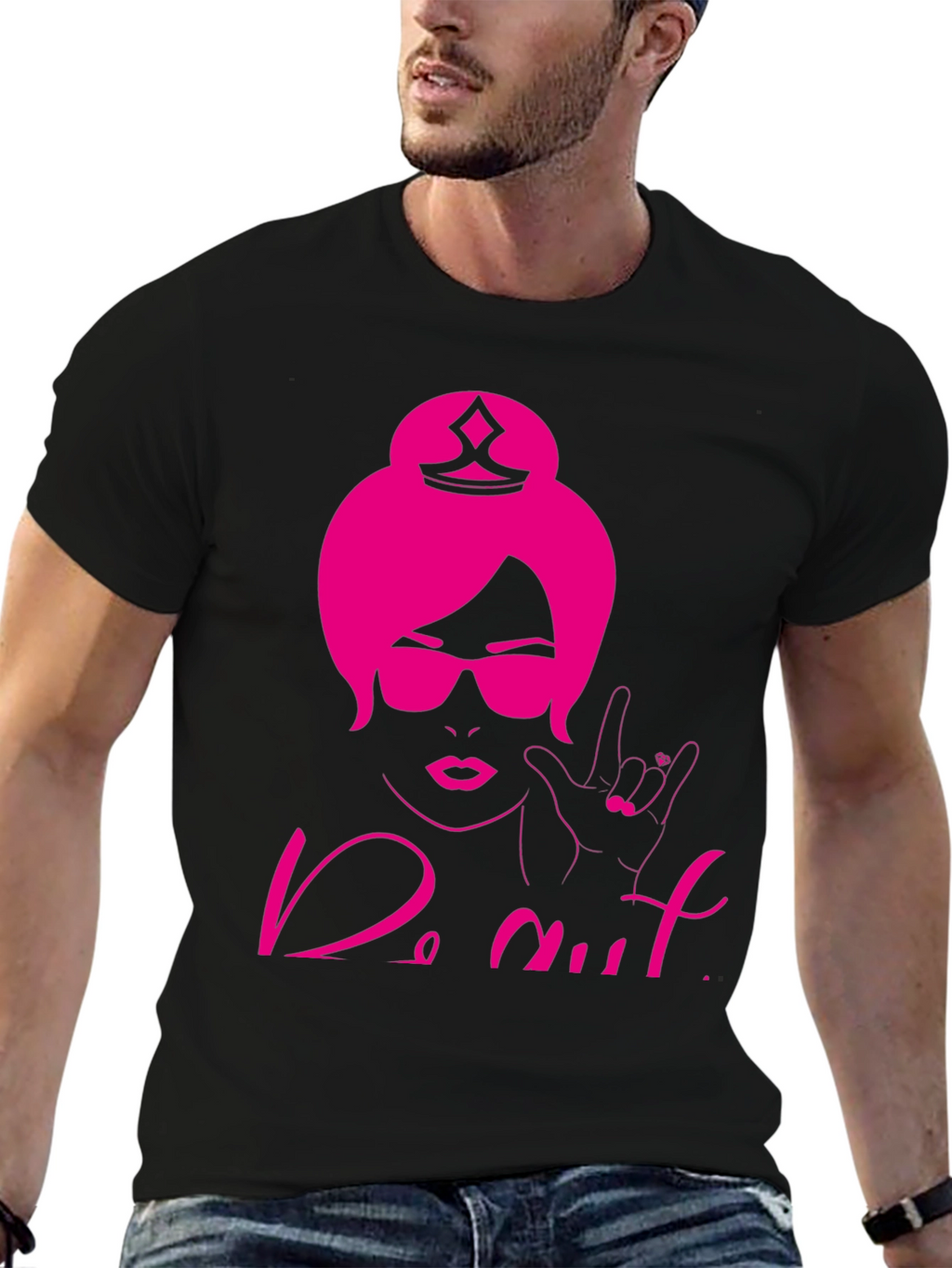 Do Nut T-Shirt - Black Crew Neck Tee