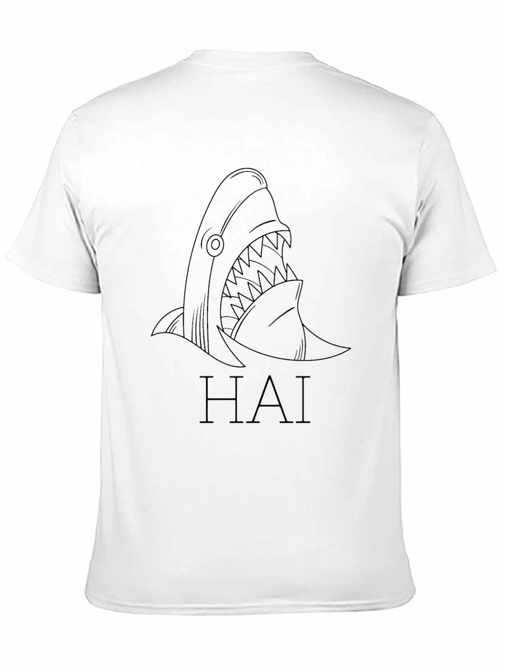 Black Shark T-Shirt - Hai Graphic Tee