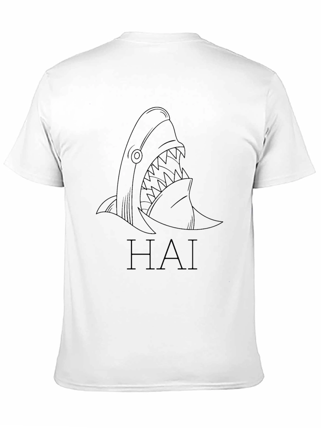 Black Shark T-Shirt - Hai Graphic Tee