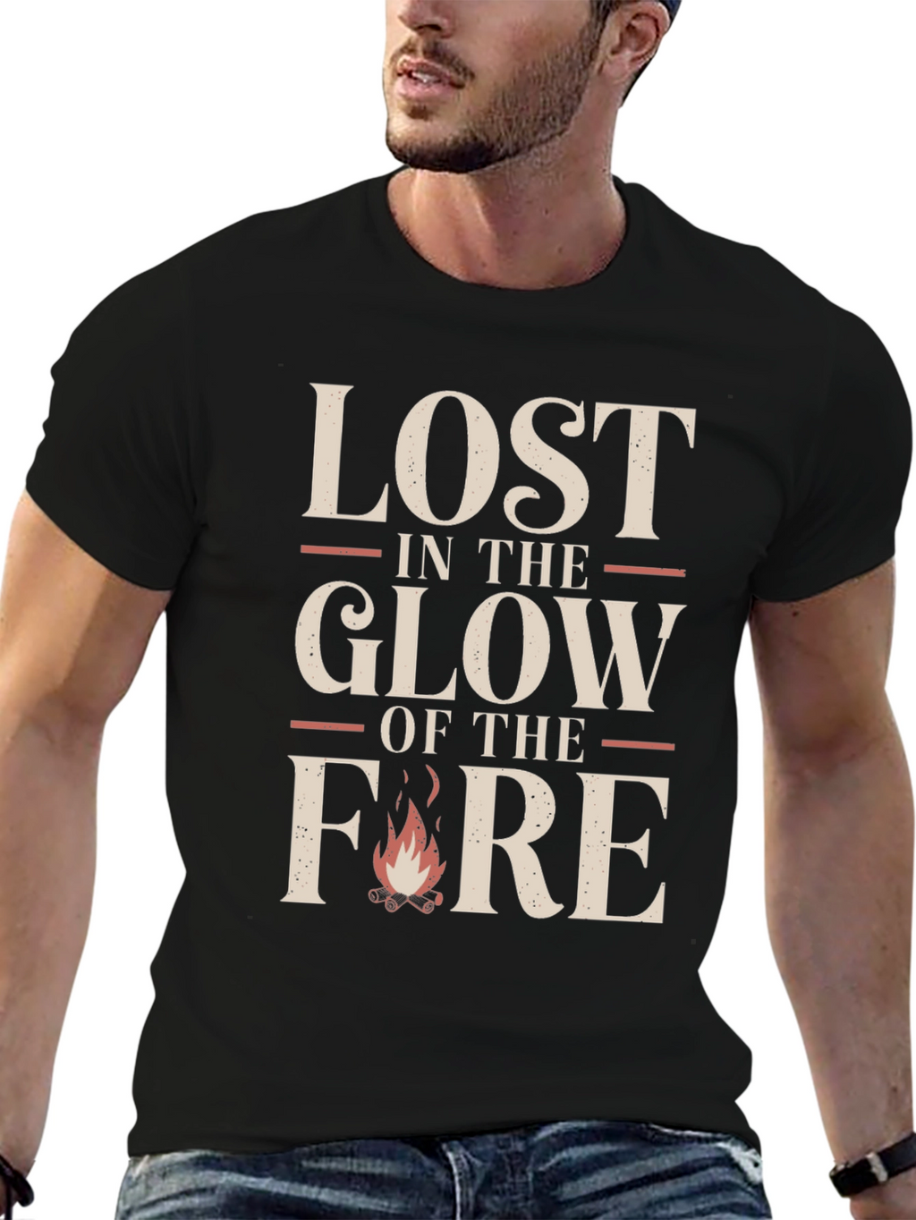 Lost in the Glow of the Fire Graphic Tee