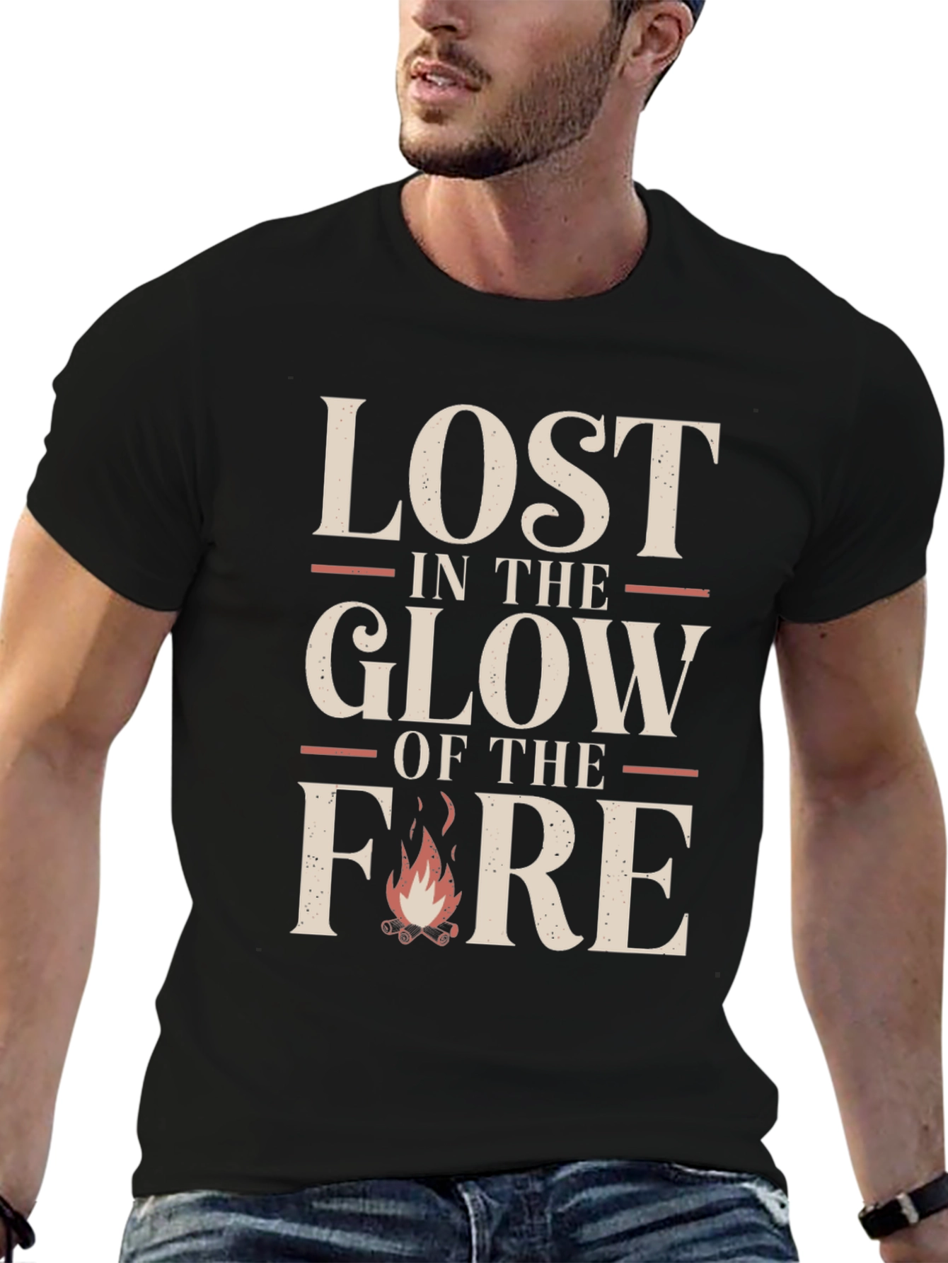 Lost in the Glow of the Fire Graphic Tee