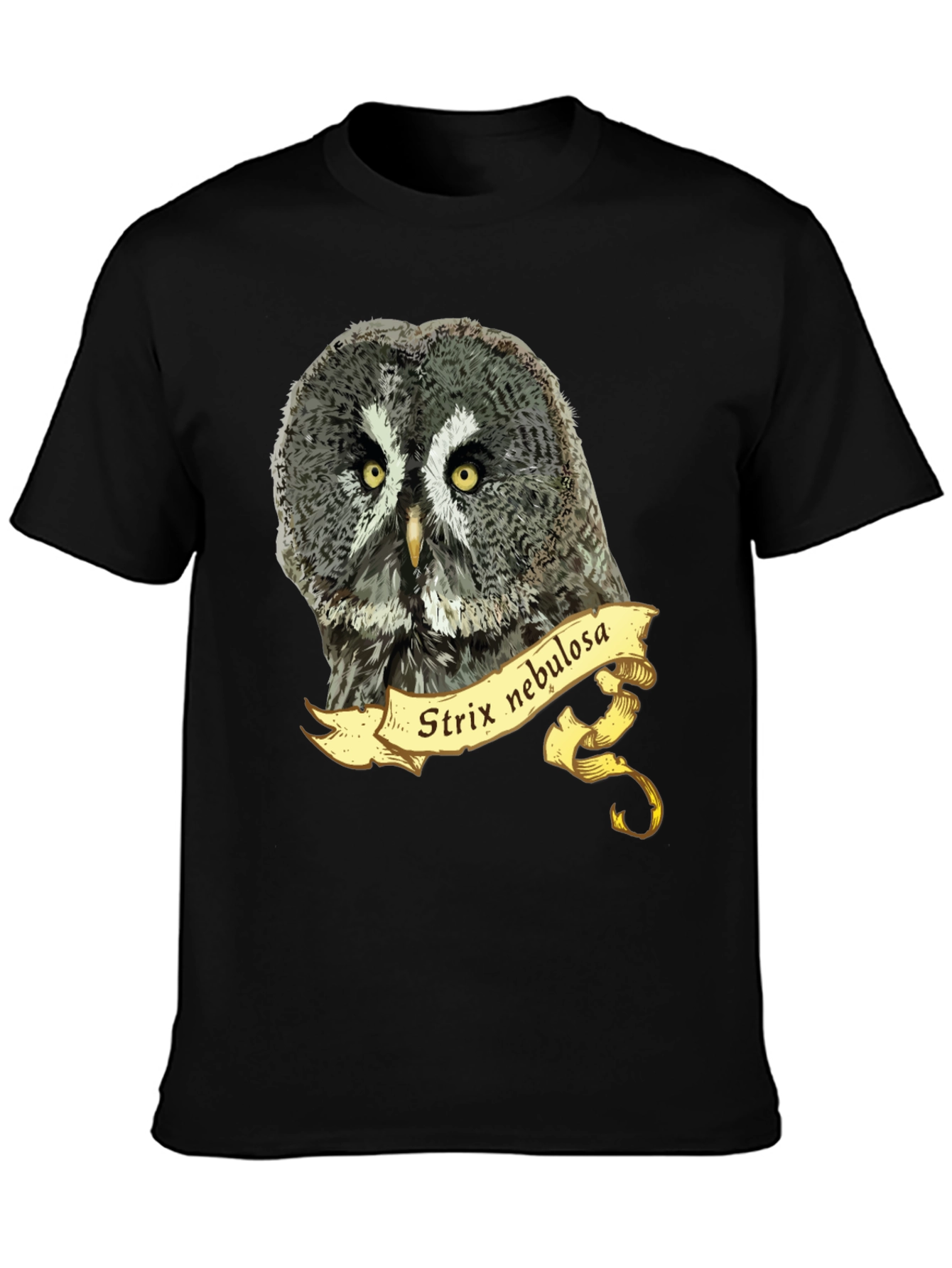 Strix Nebulosa Owl T-Shirt - Mens Graphic Tee