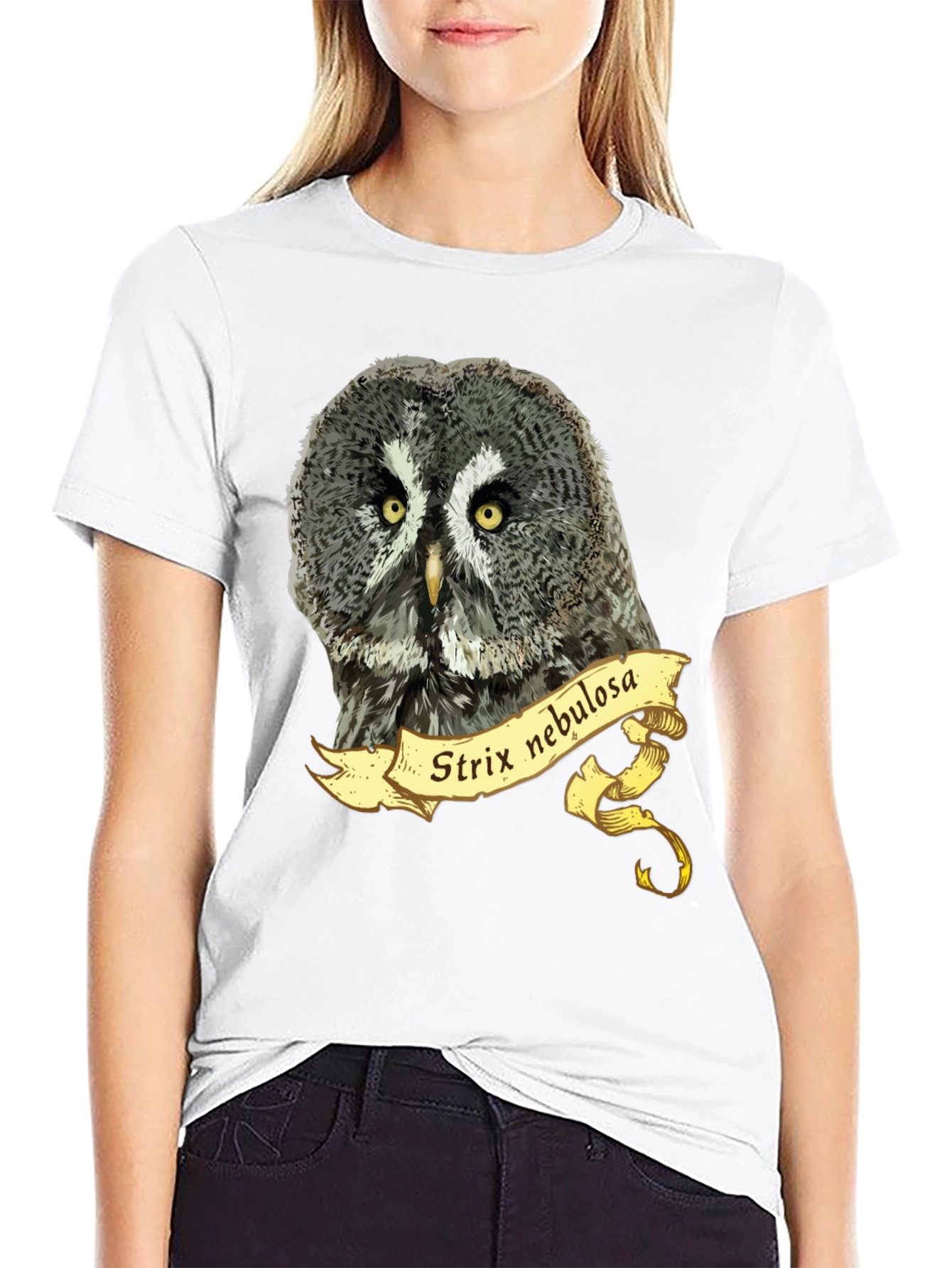 Strix Nebulosa Owl T-Shirt - Mens Graphic Tee