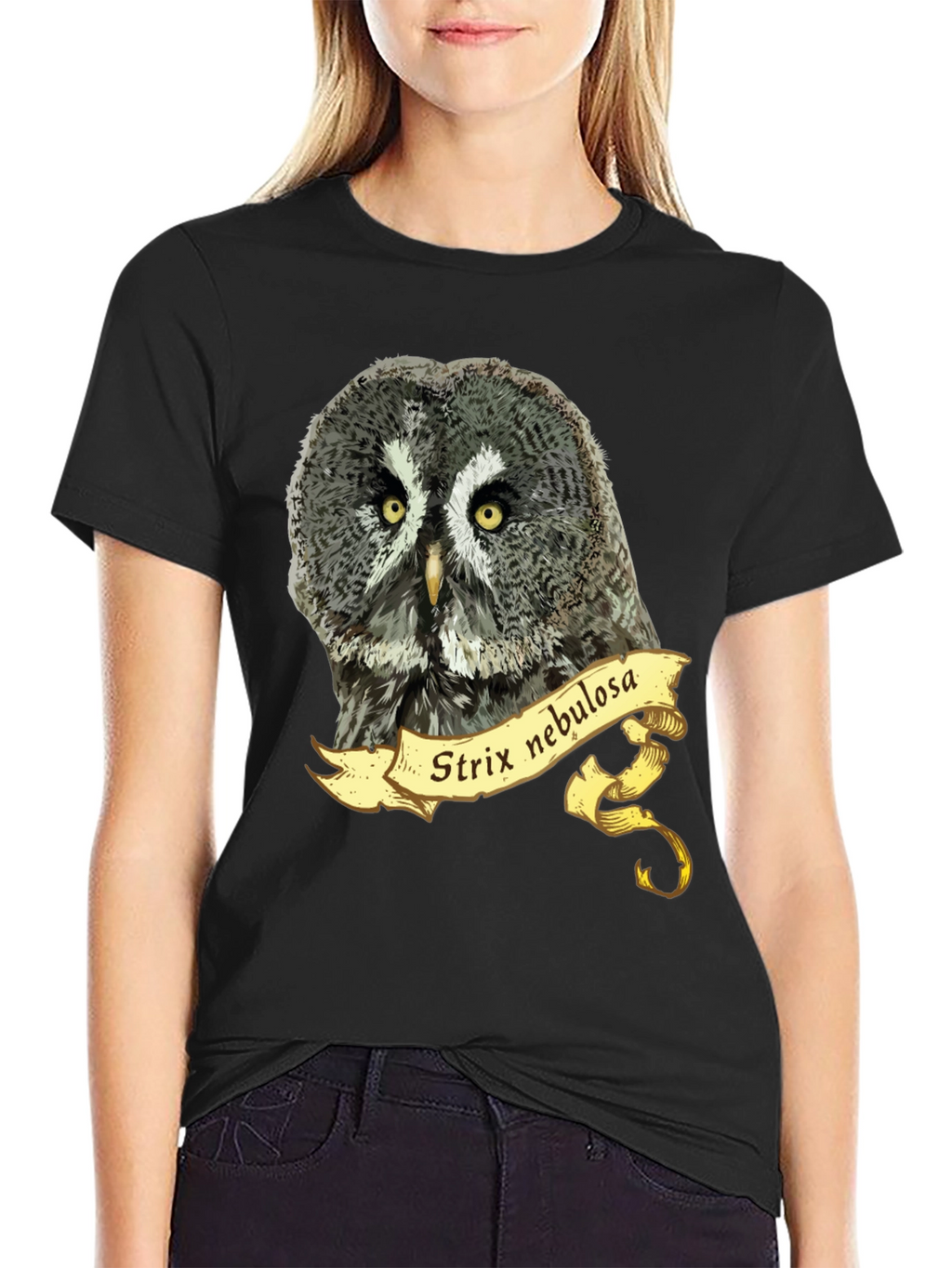 Strix Nebulosa Owl T-Shirt - Mens Graphic Tee