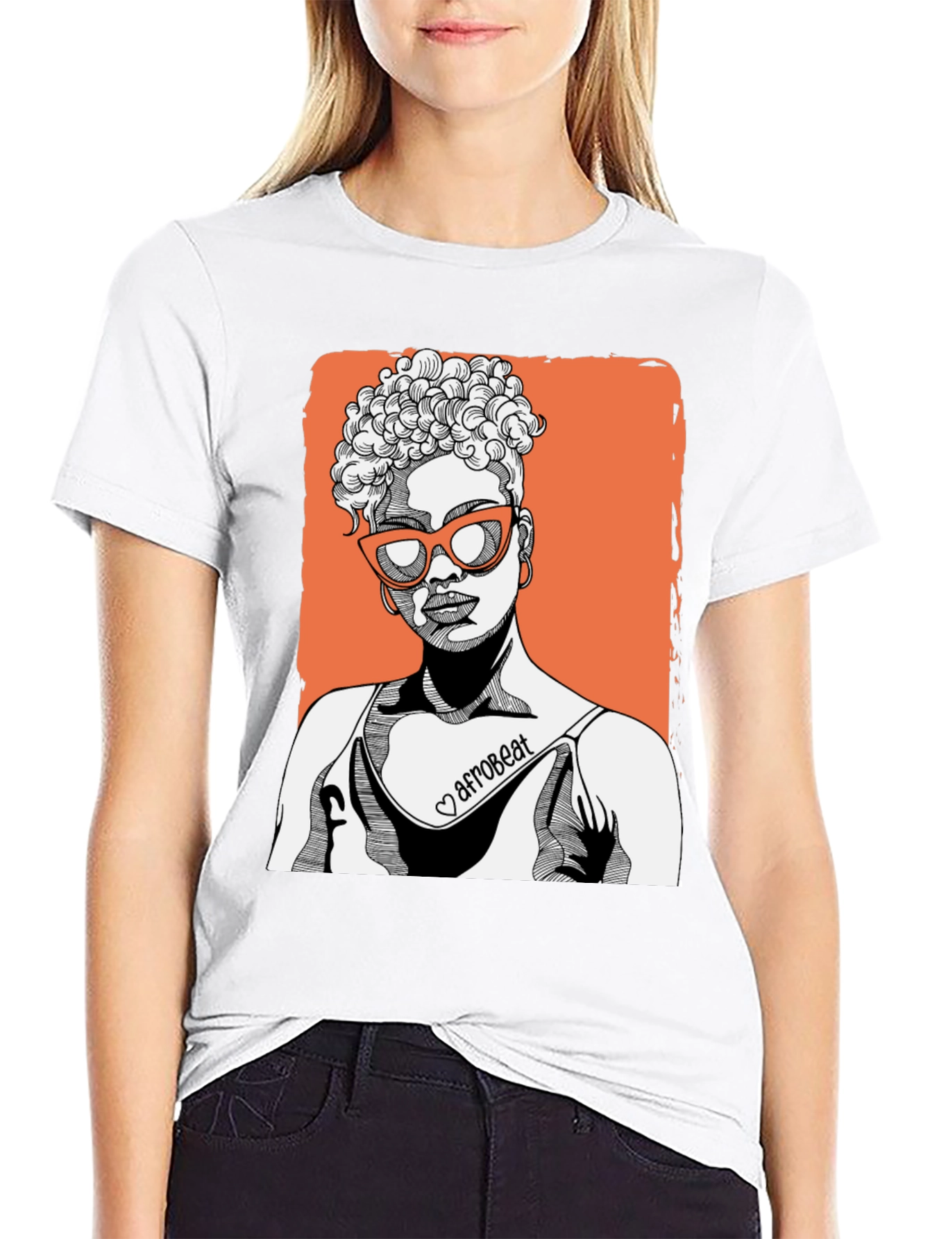 Afrobeat Woman Graphic T-Shirt - Stylish Casual Tee
