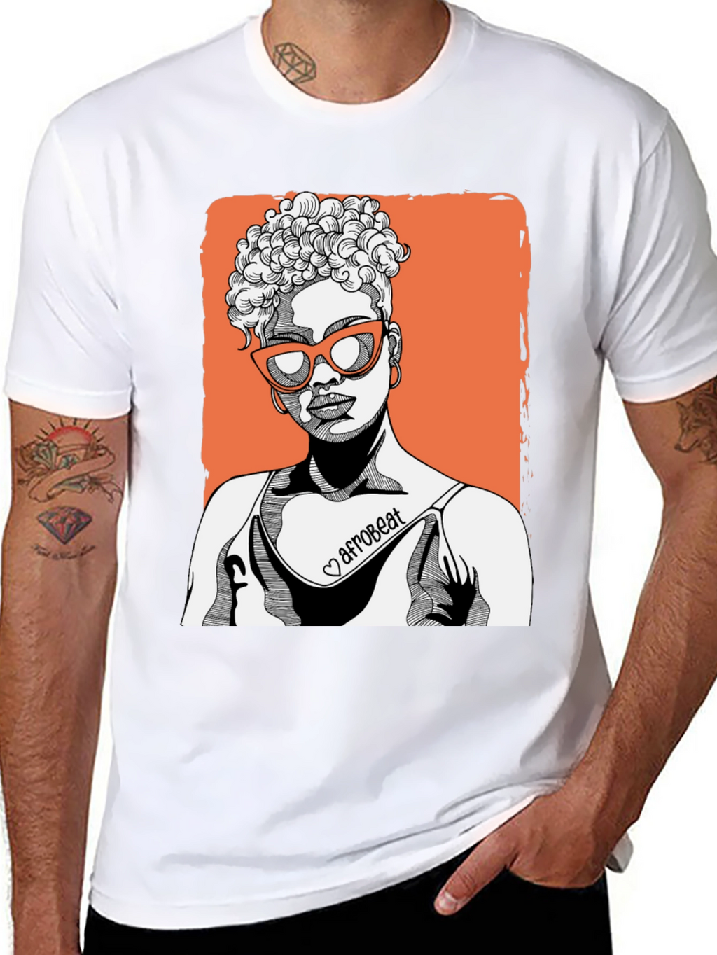 Afrobeat Woman Graphic T-Shirt - Stylish Casual Tee