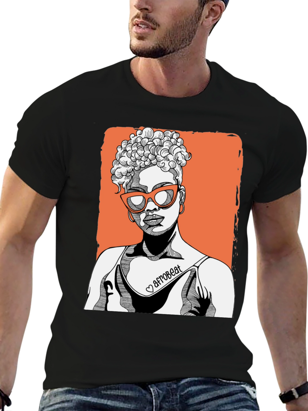 Afrobeat Woman Graphic T-Shirt - Stylish Casual Tee