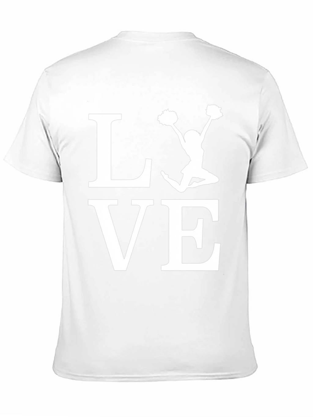 Cheerleader LOVE Graphic T-Shirt - Black Cotton Tee
