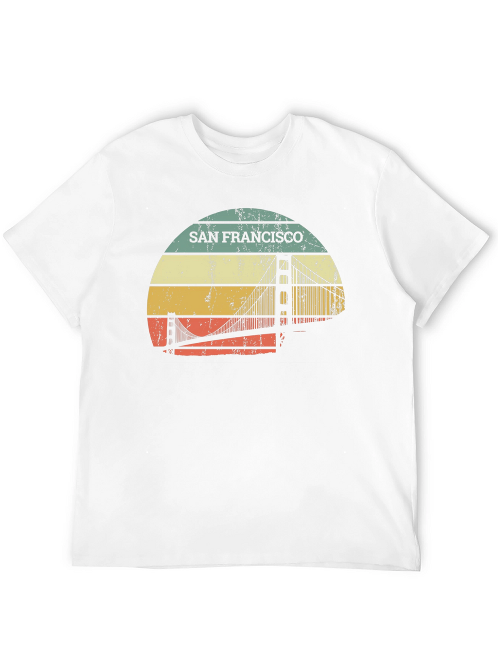 San Francisco Bridge Retro T-Shirt - Graphic Tee