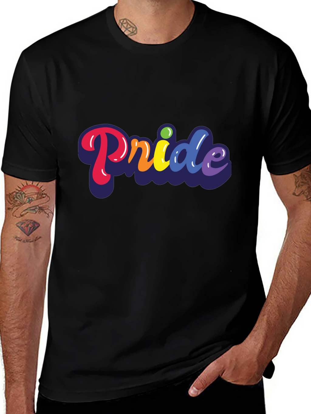 Pride Graphic Black T-Shirt