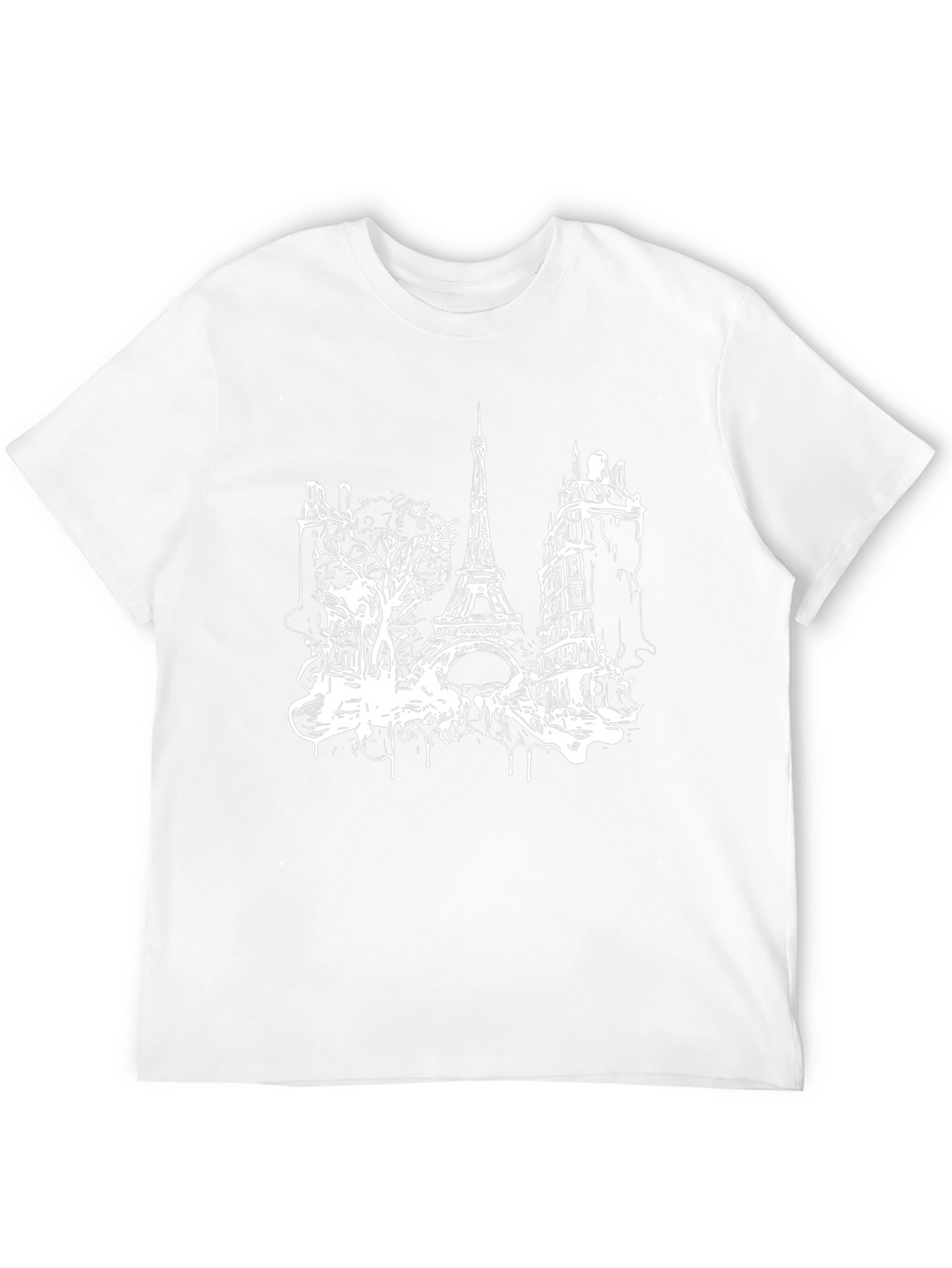 Paris Eiffel Tower Black T-Shirt