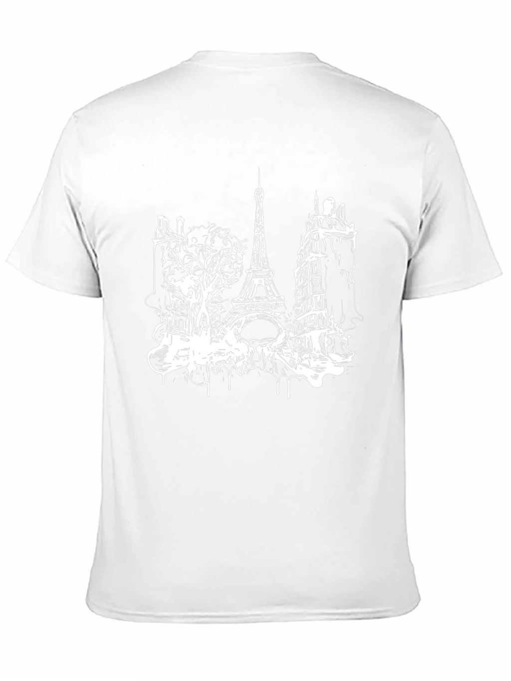 Paris Eiffel Tower Black T-Shirt
