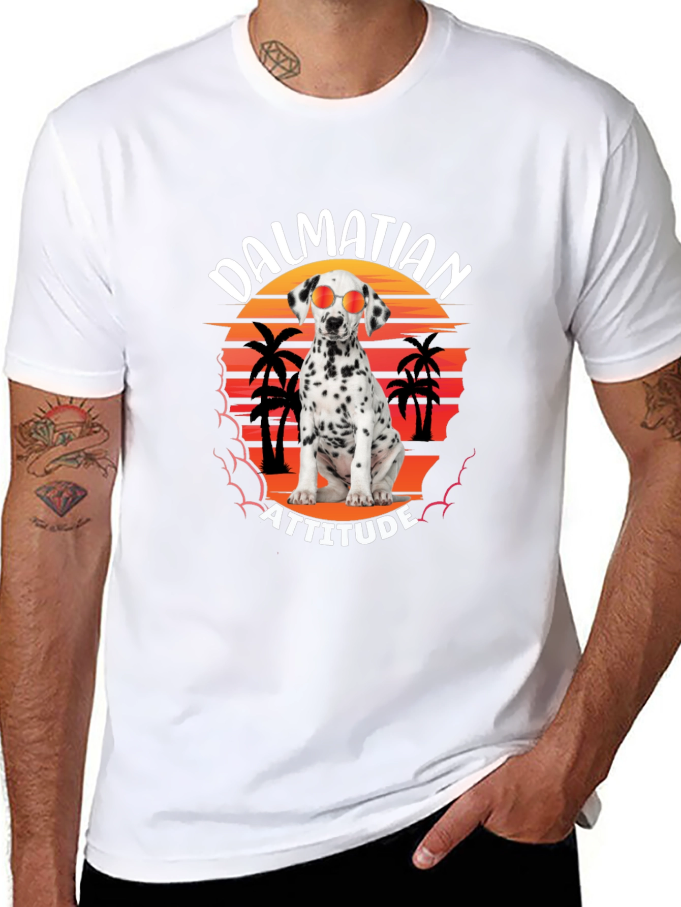 Dalmatian Attitude Graphic Tee - Stylish Comfort