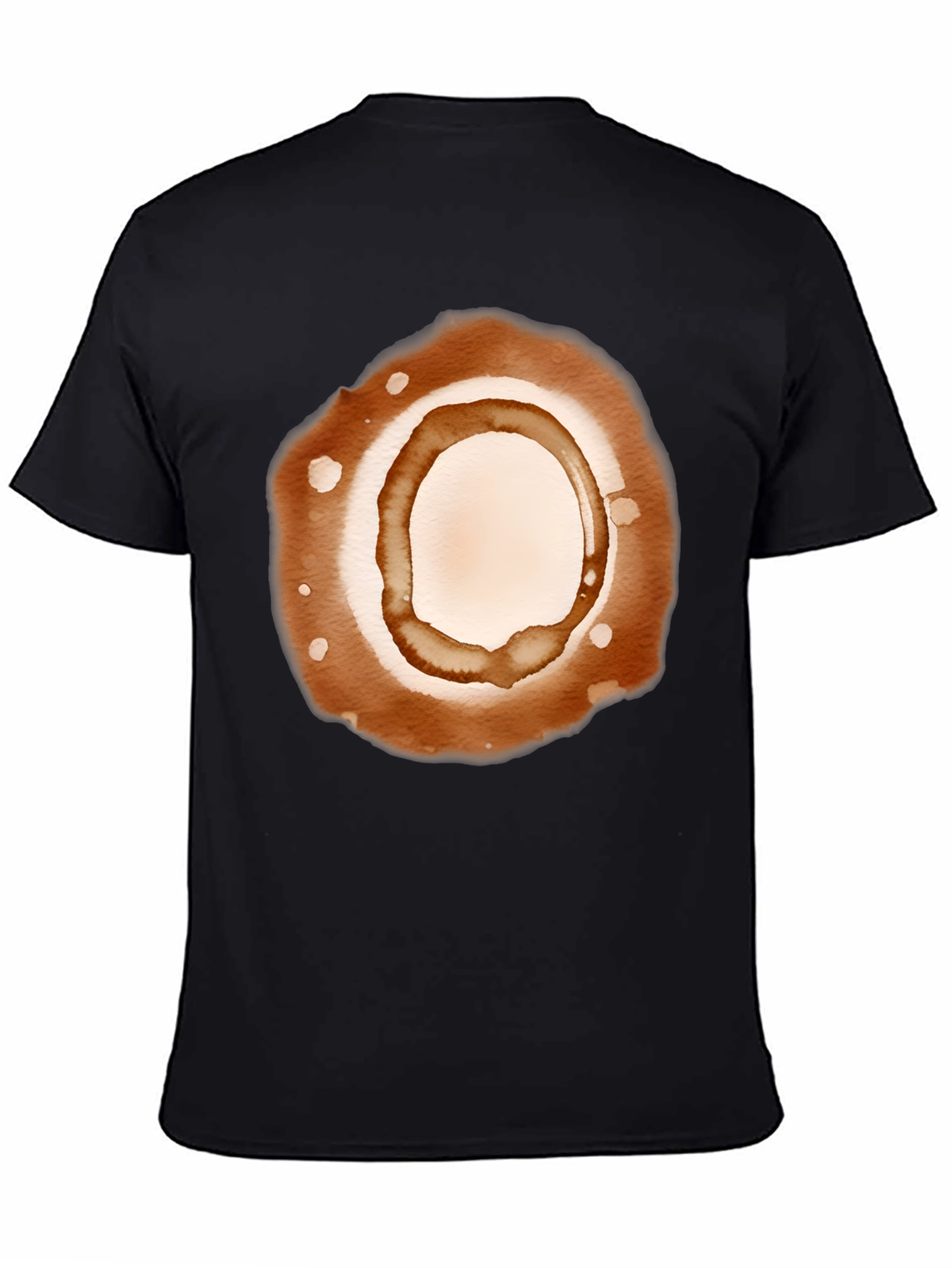 Coffee Stain Graphic Tee - Unisex Casual