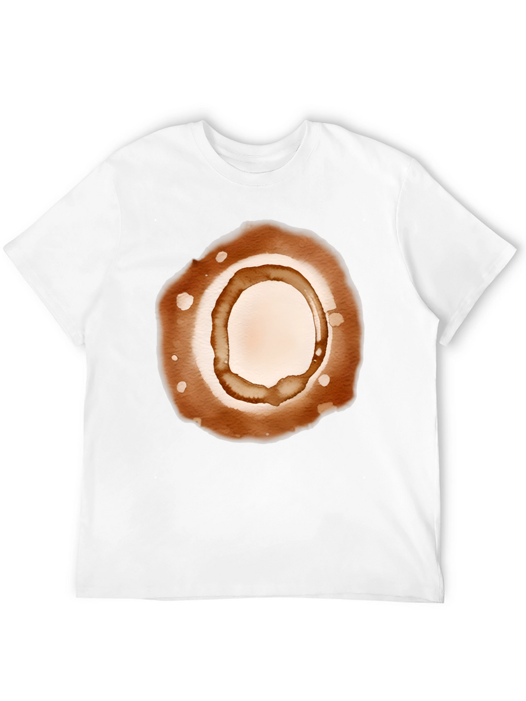 Coffee Stain Graphic Tee - Unisex Casual