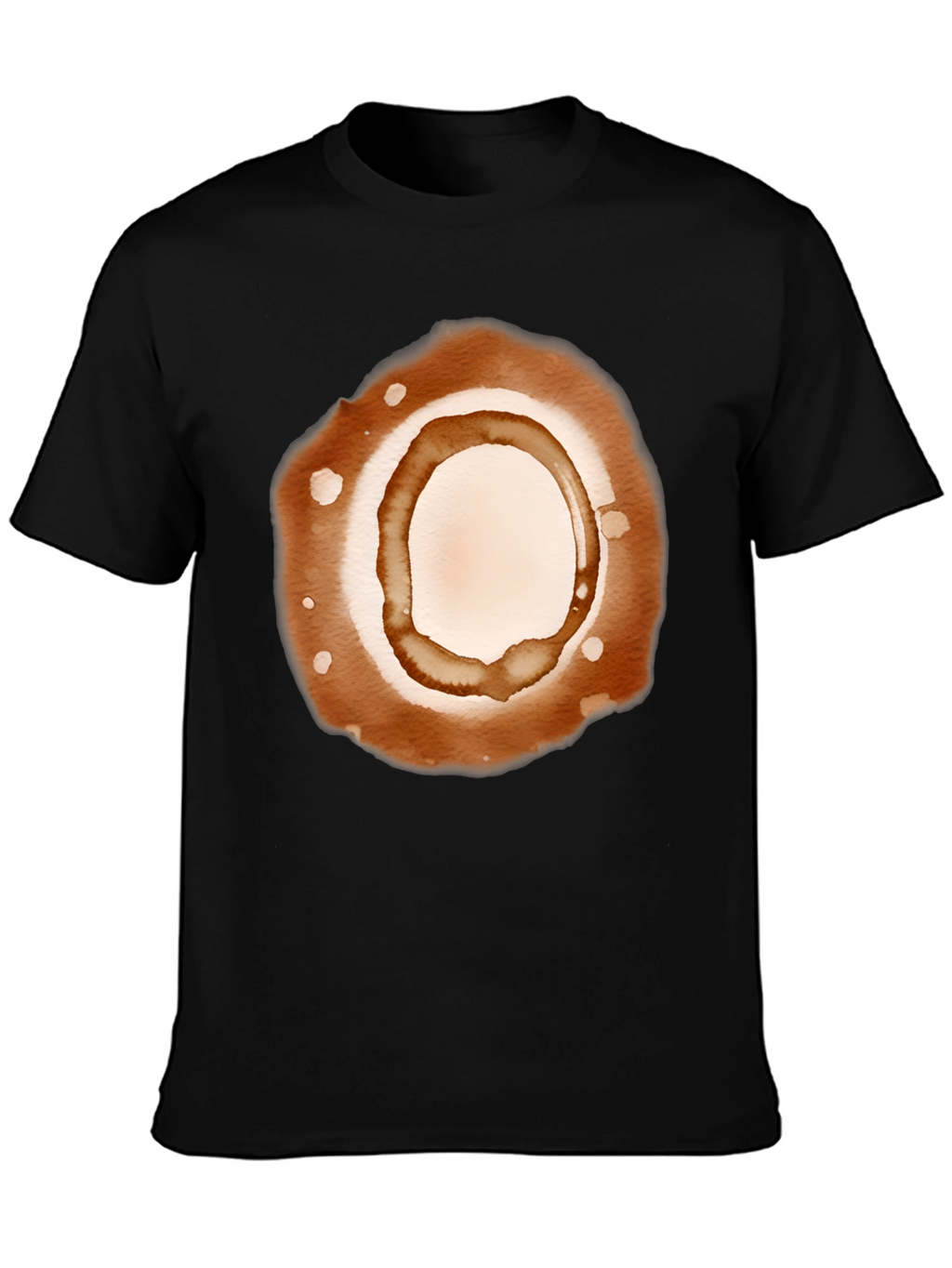Coffee Stain Graphic Tee - Unisex Casual