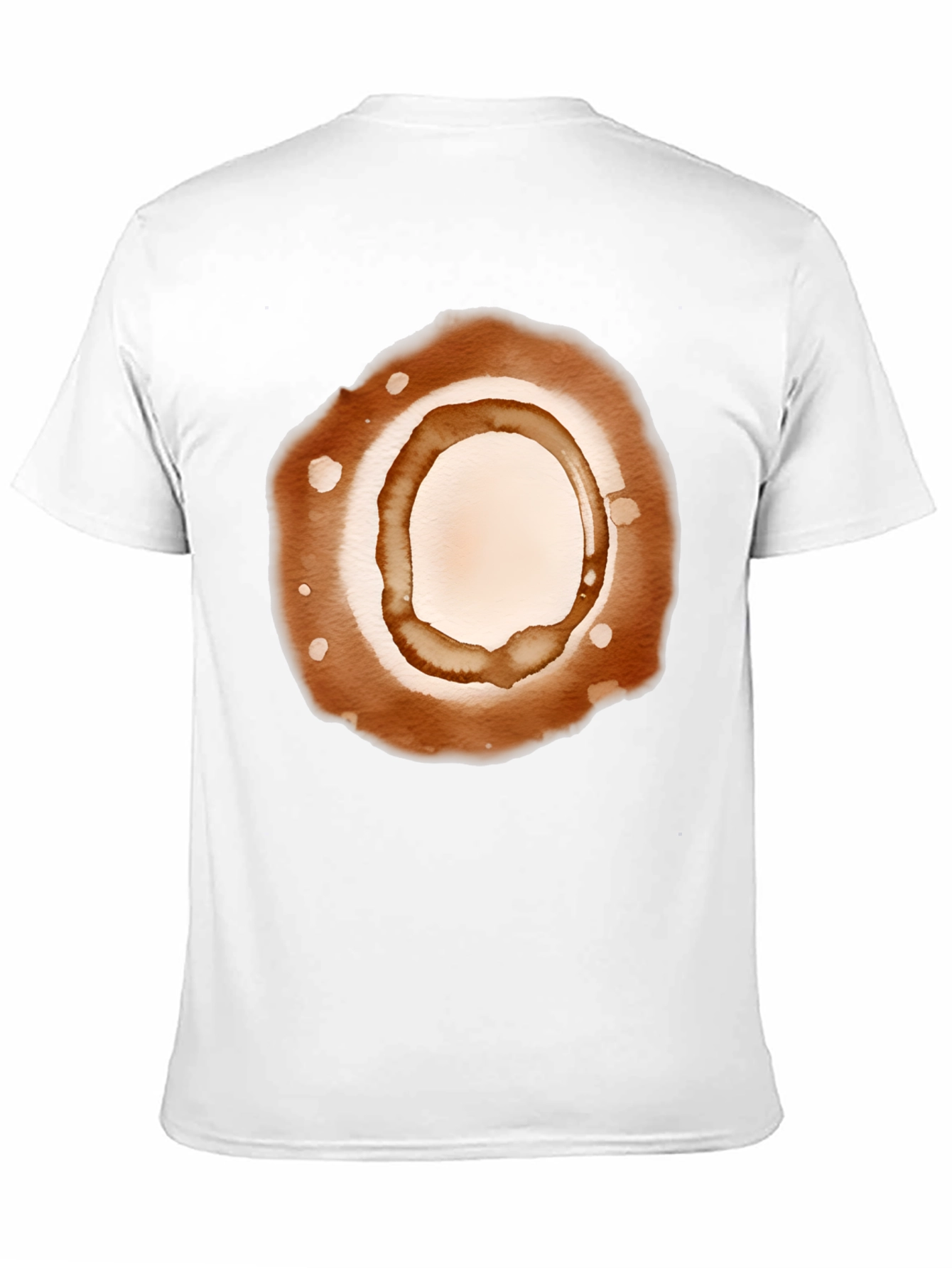 Coffee Stain Graphic Tee - Unisex Casual