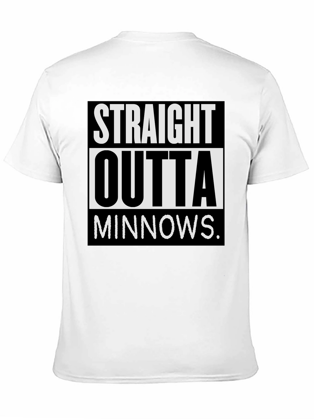 Straight Outta Minnows Black T-Shirt