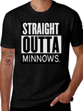 Straight Outta Minnows Black T-Shirt