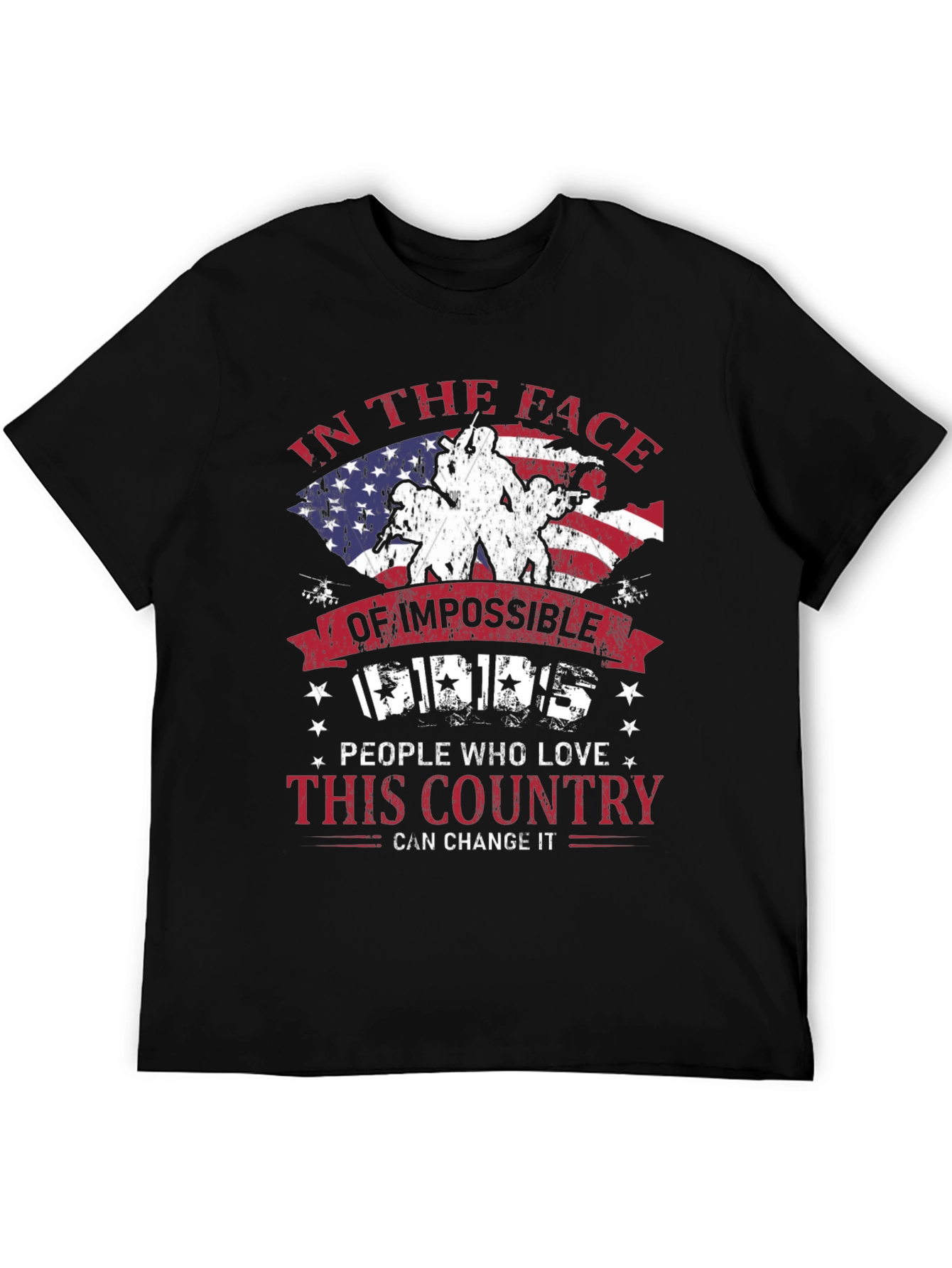 Patriotic T-Shirt: Impossible Odds American Pride