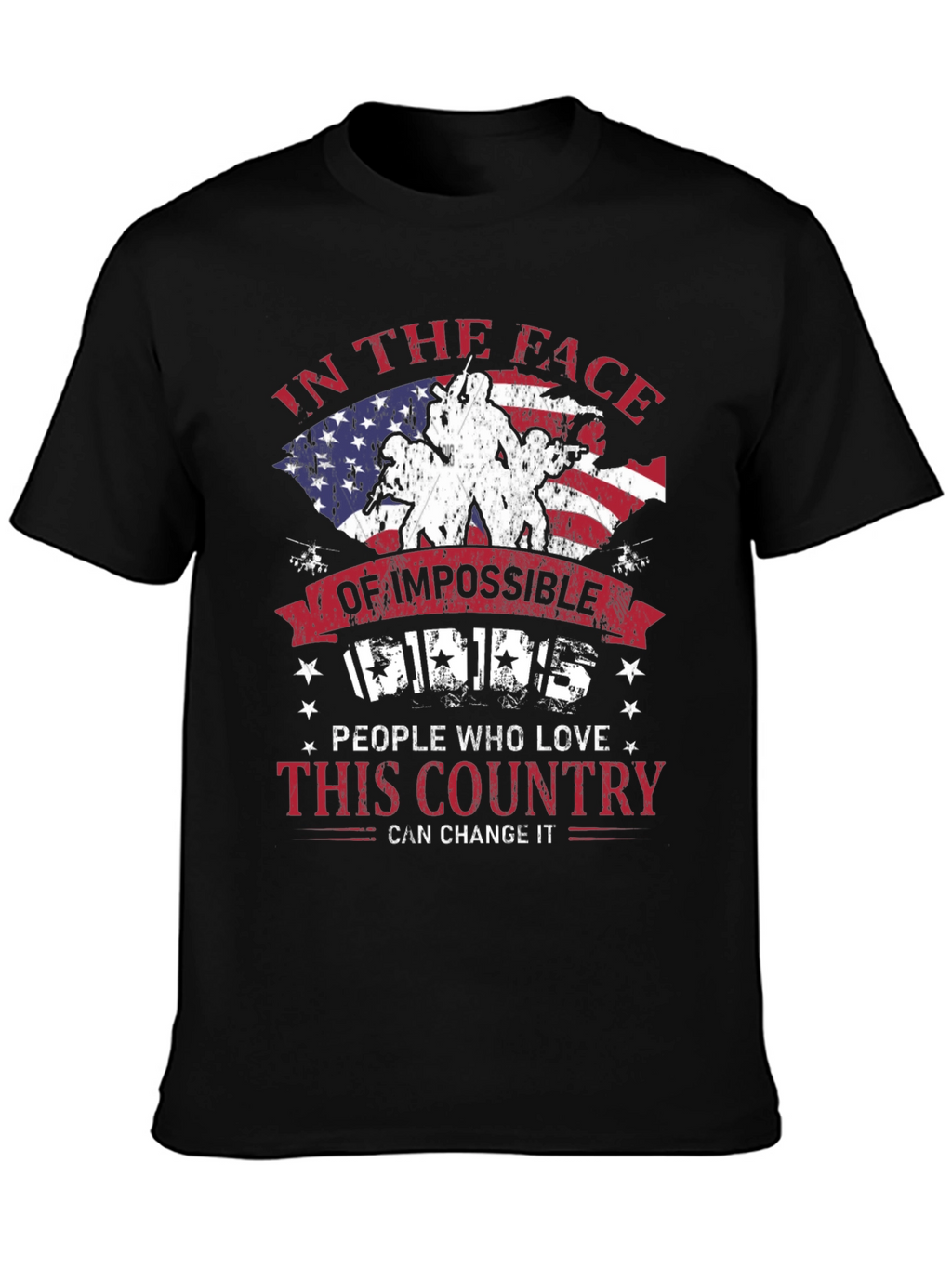 Patriotic T-Shirt: Impossible Odds American Pride
