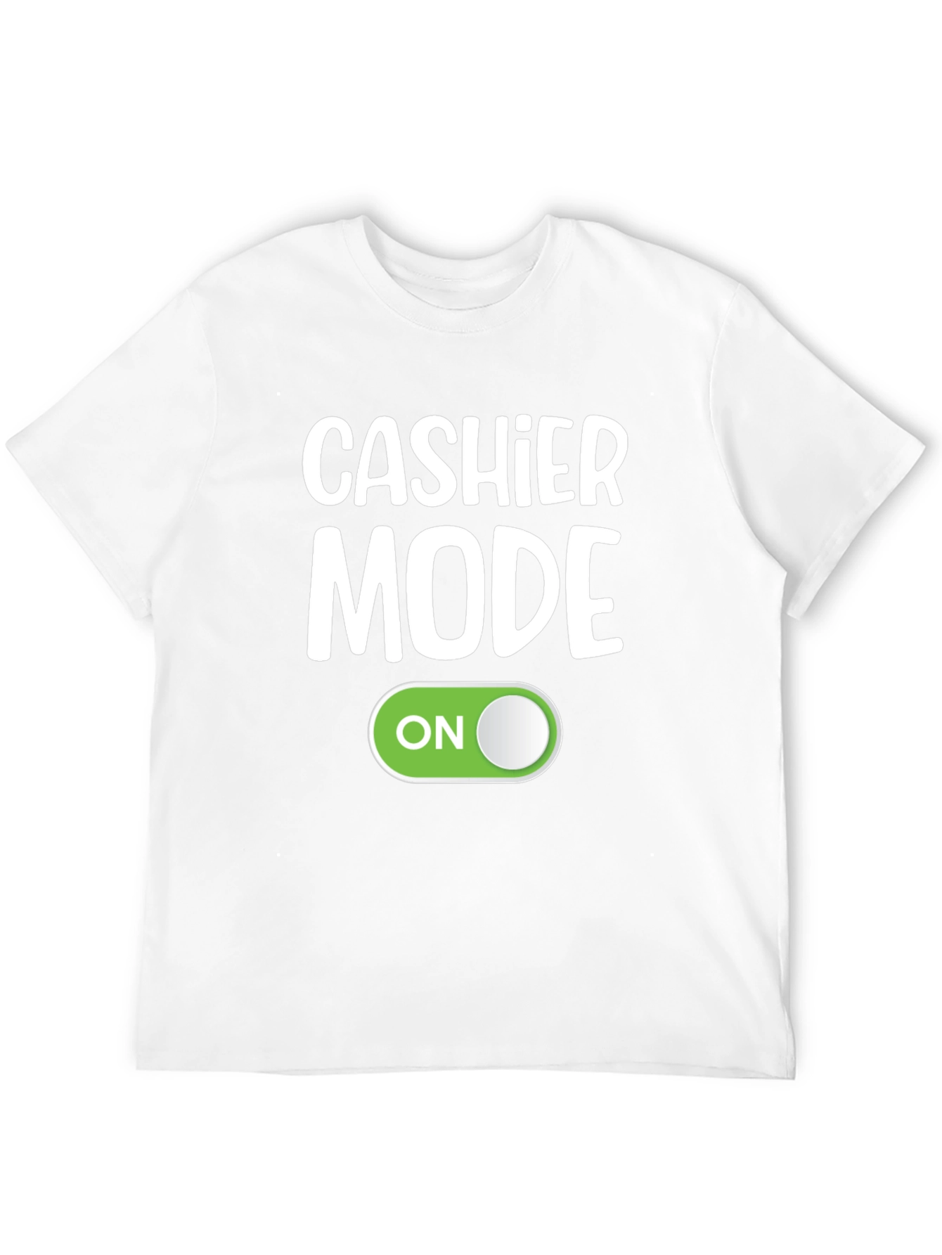Cashier Mode On Black T-Shirt Funny Employee Gift