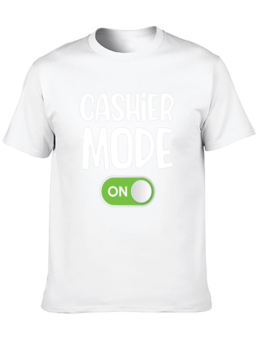 Cashier Mode On Black T-Shirt Funny Employee Gift