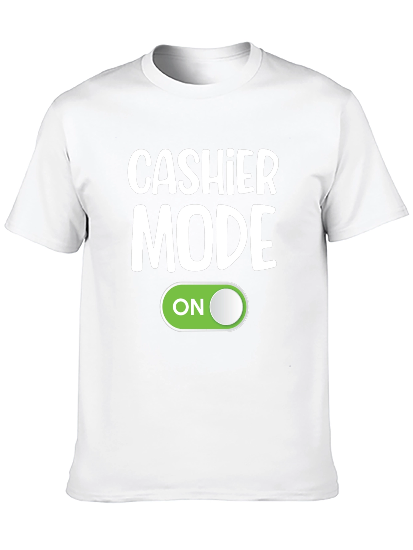 Cashier Mode On Black T-Shirt Funny Employee Gift