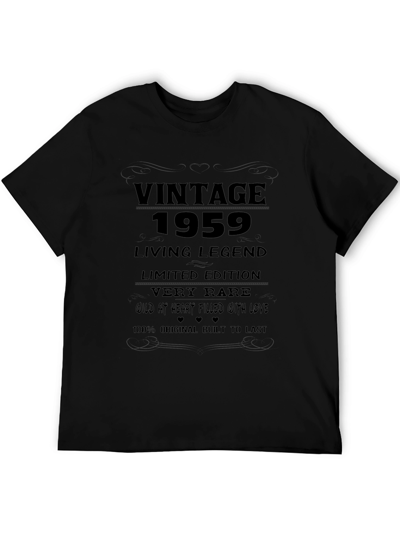 Vintage 1959 Living Legend Black T-Shirt