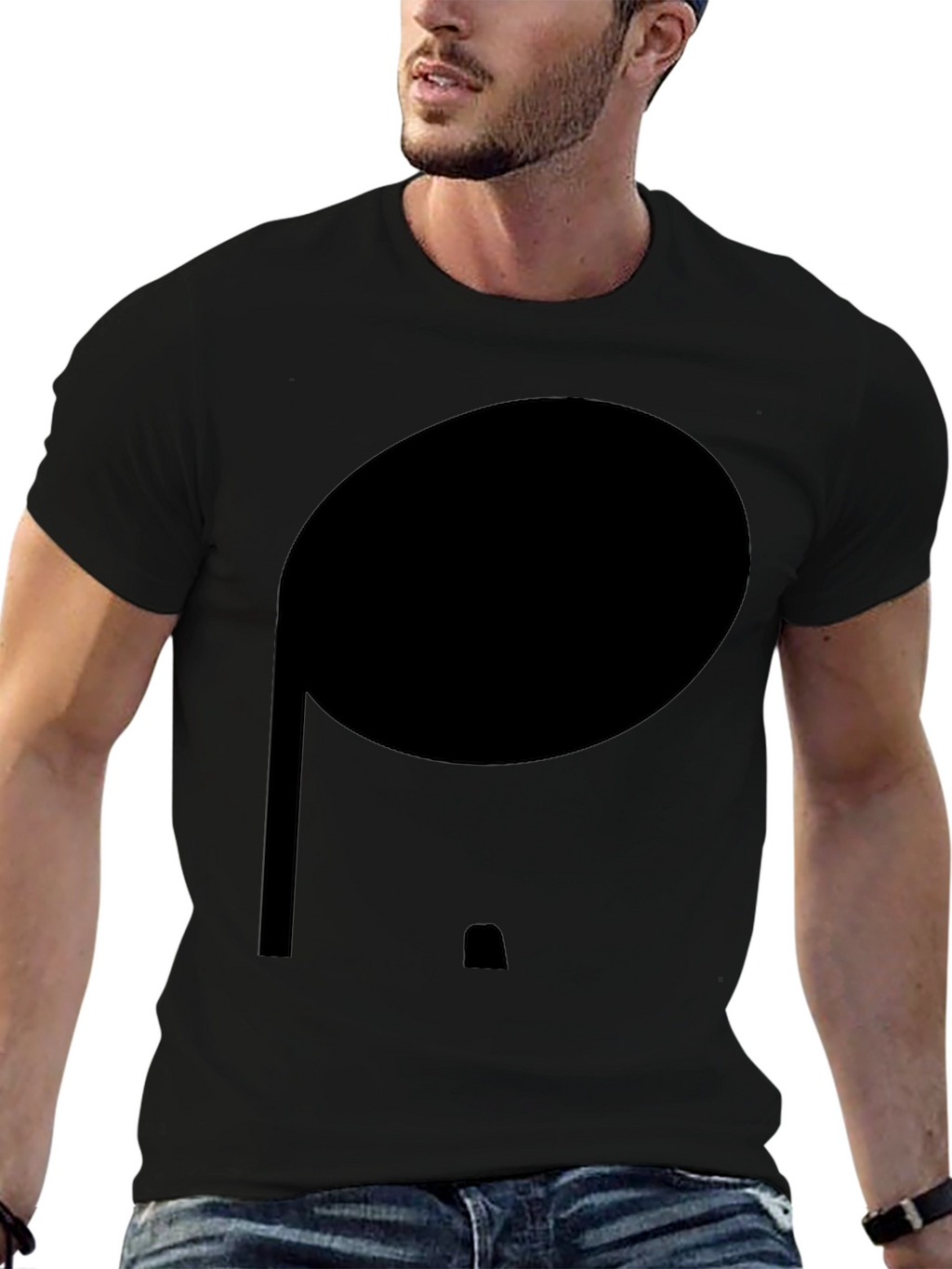 Minimalist Black Cotton Tee