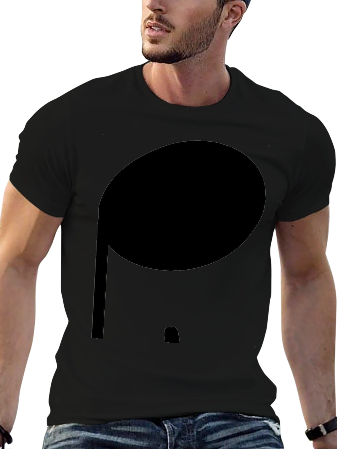 Minimalist Black Cotton Tee