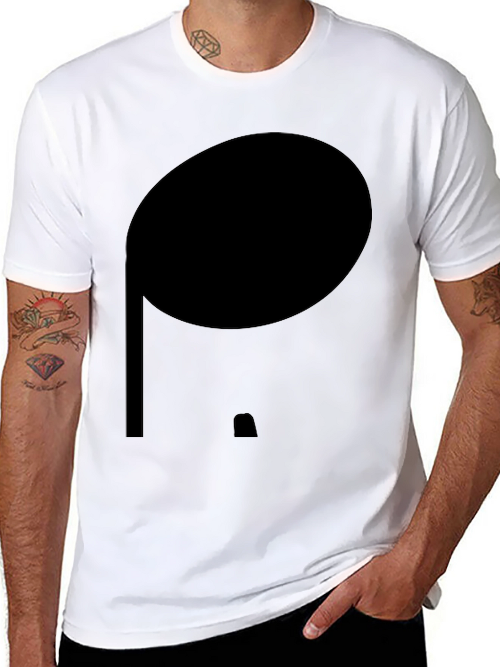 Minimalist Black Cotton Tee