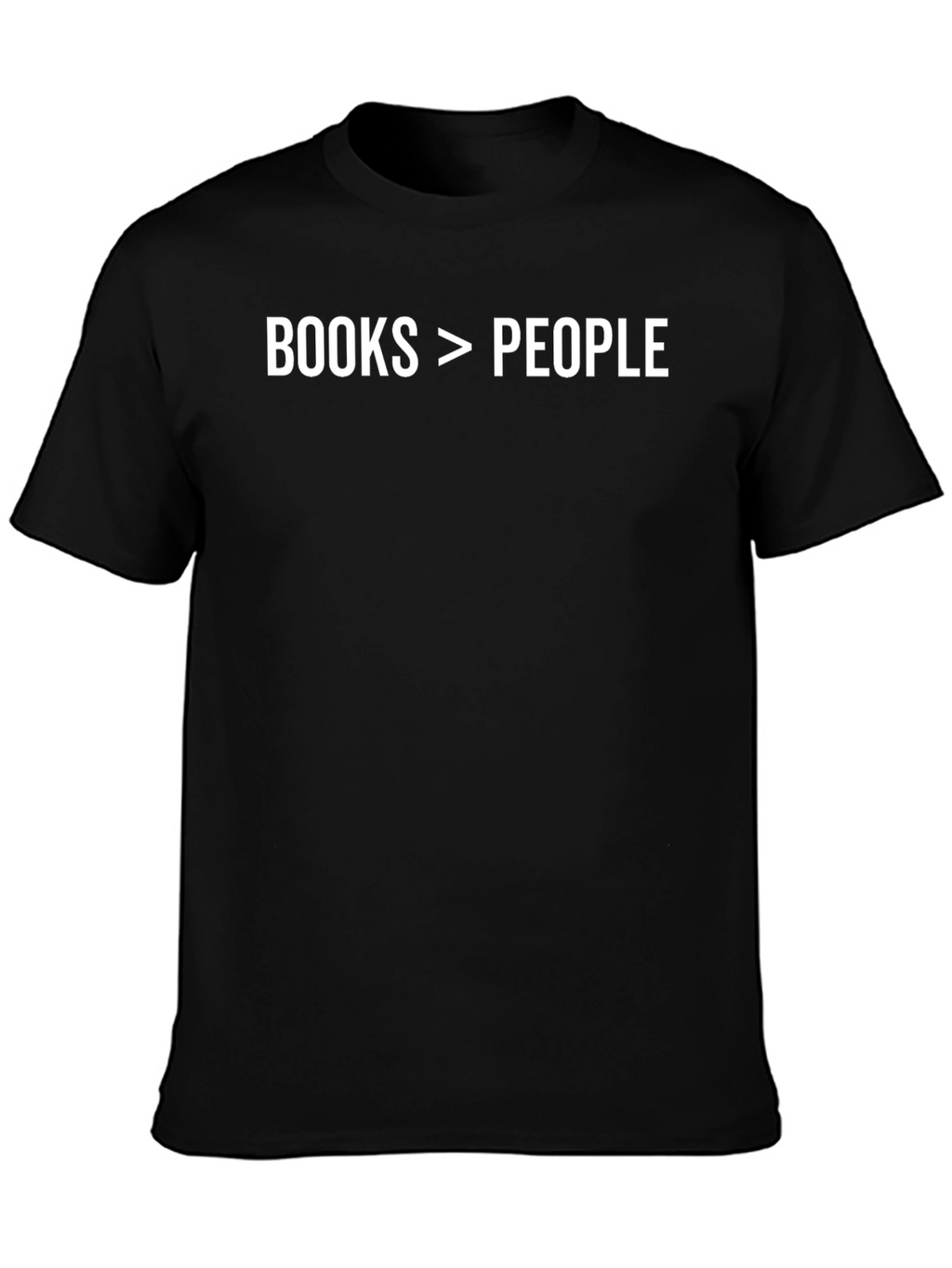 Books > People T-Shirt - Black Graphic Tee
