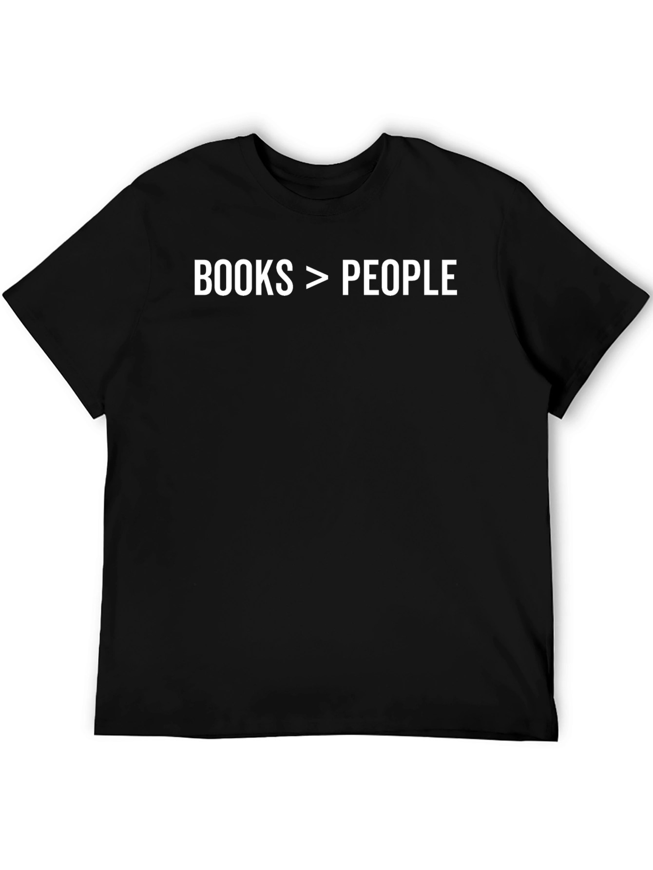 Books > People T-Shirt - Black Graphic Tee
