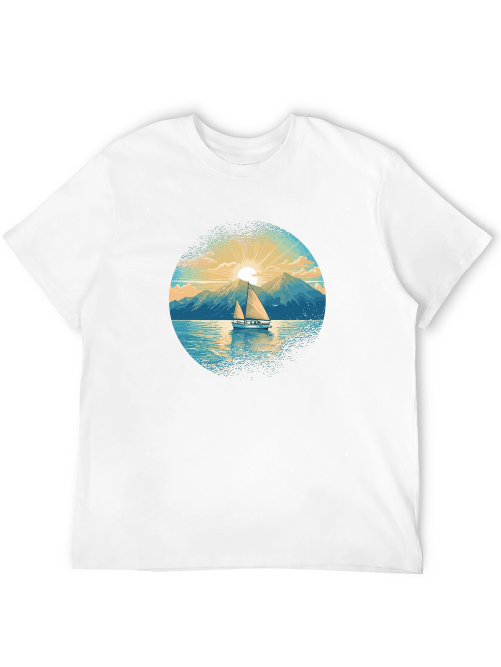 Sailboat Graphic Tee - Mountain Lake Design